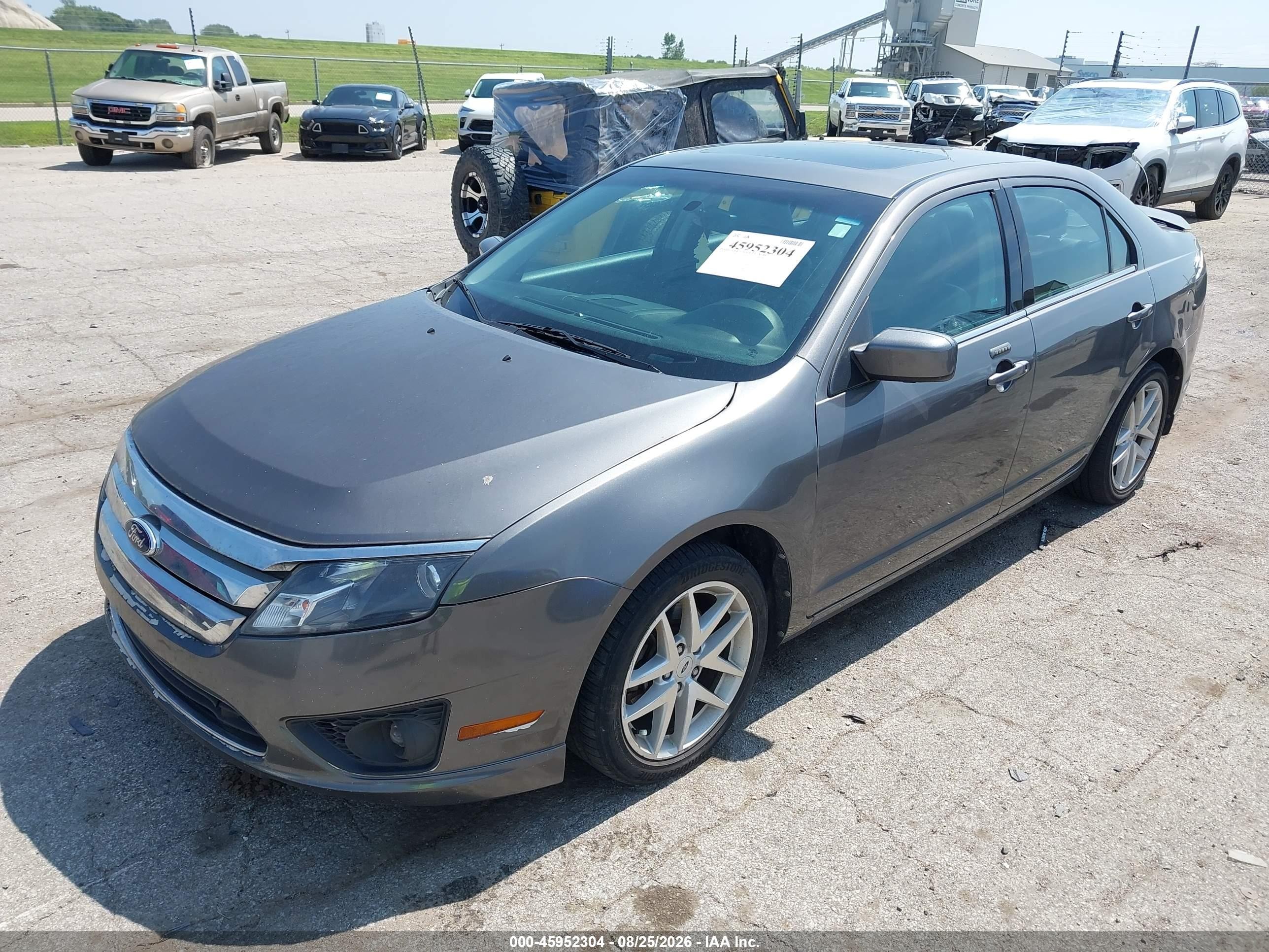 2012 Ford Fusion Sel Gray vin: 3FAHP0JAXCR359114