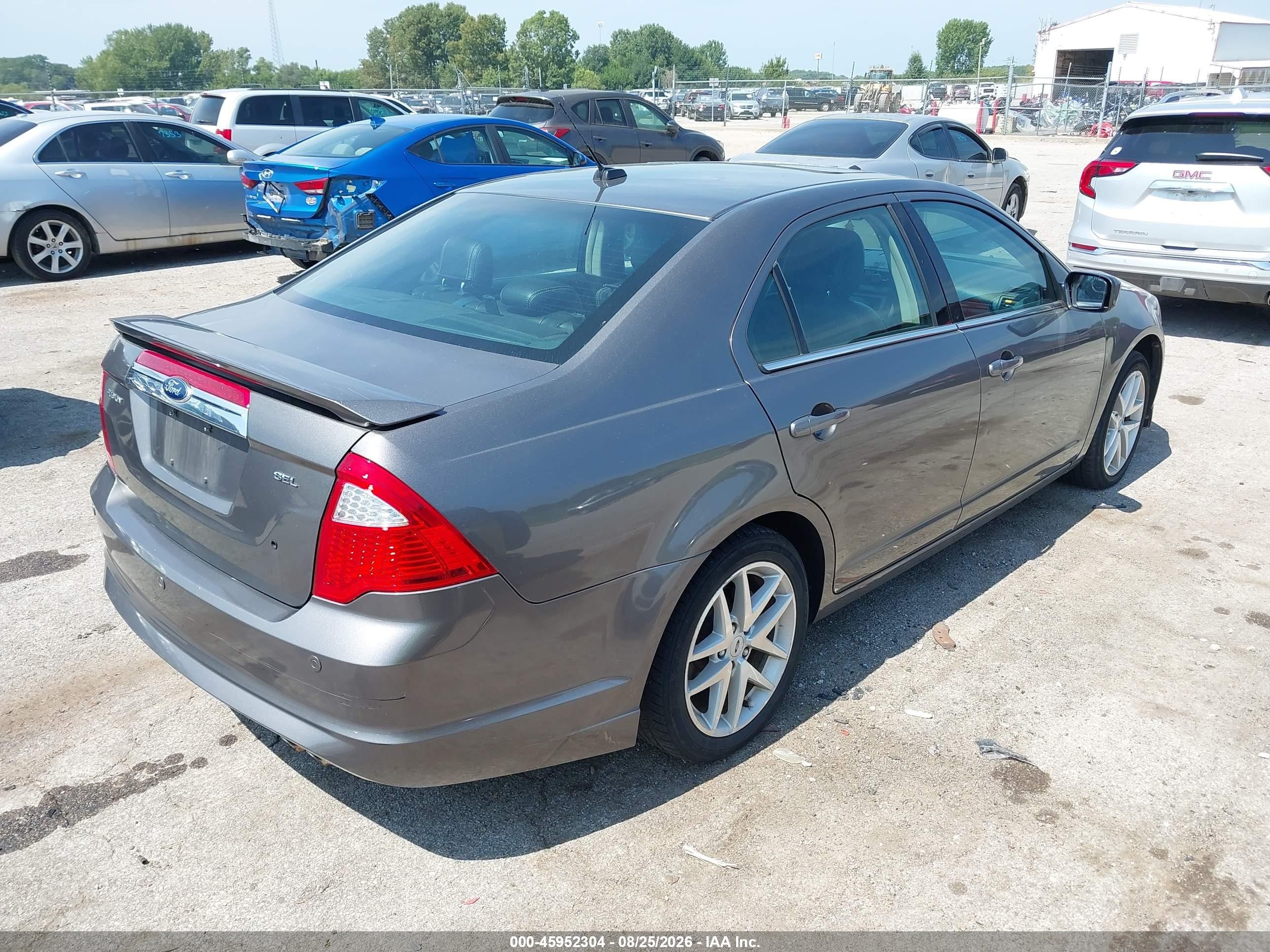 2012 Ford Fusion Sel Gray vin: 3FAHP0JAXCR359114