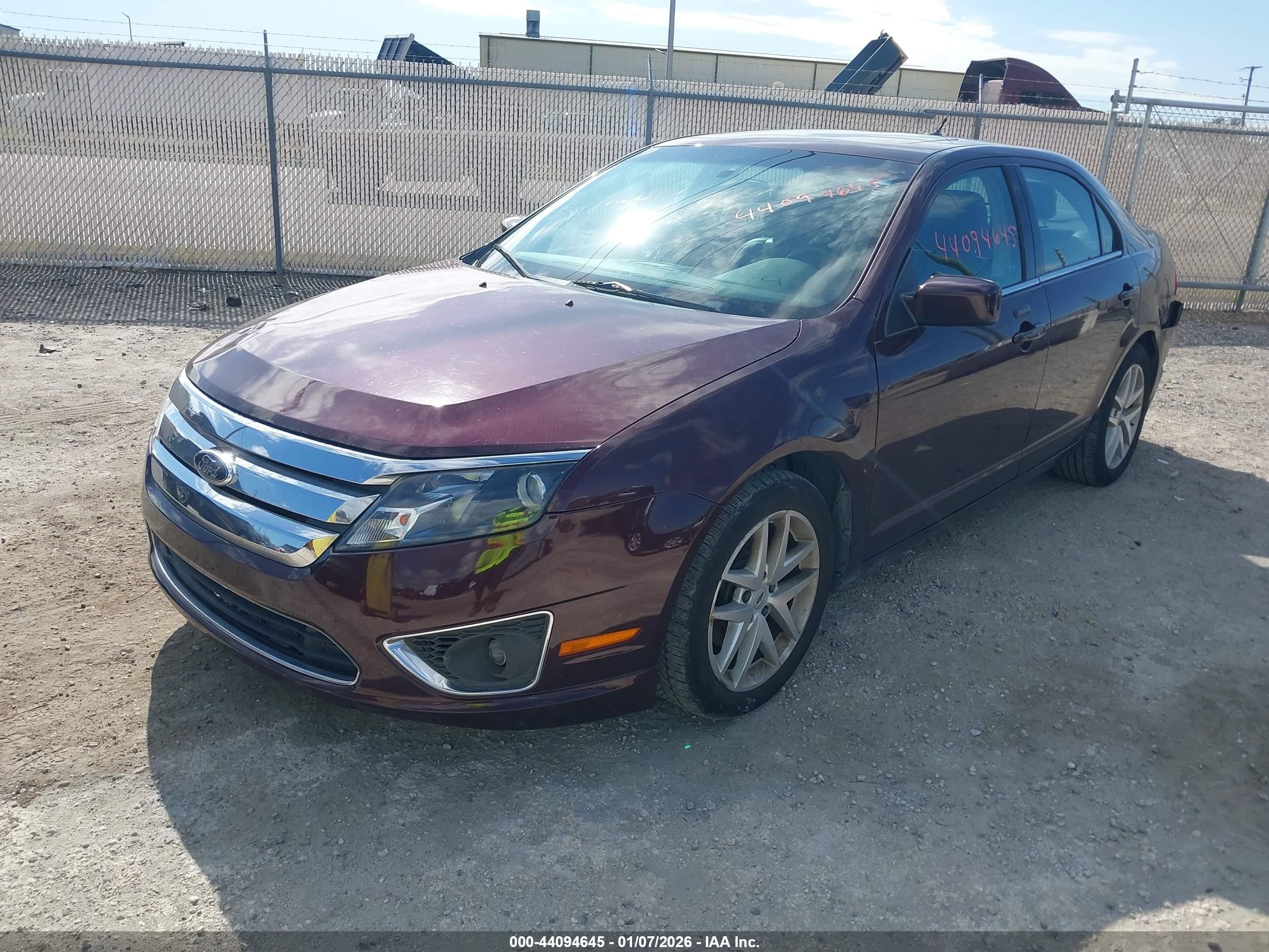 2012 Ford Fusion Sel Maroon vin: 3FAHP0JAXCR433437