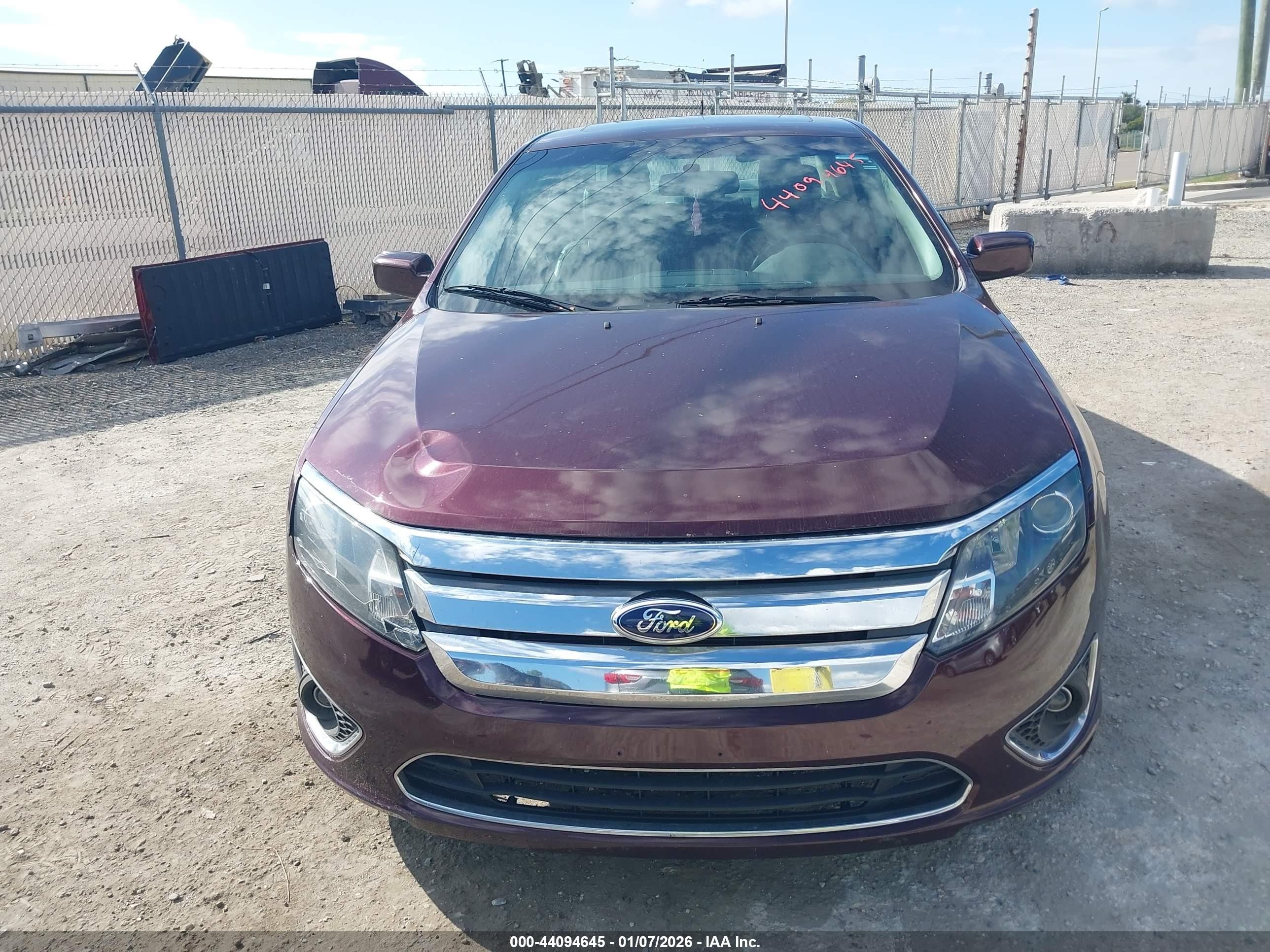 2012 Ford Fusion Sel Maroon vin: 3FAHP0JAXCR433437