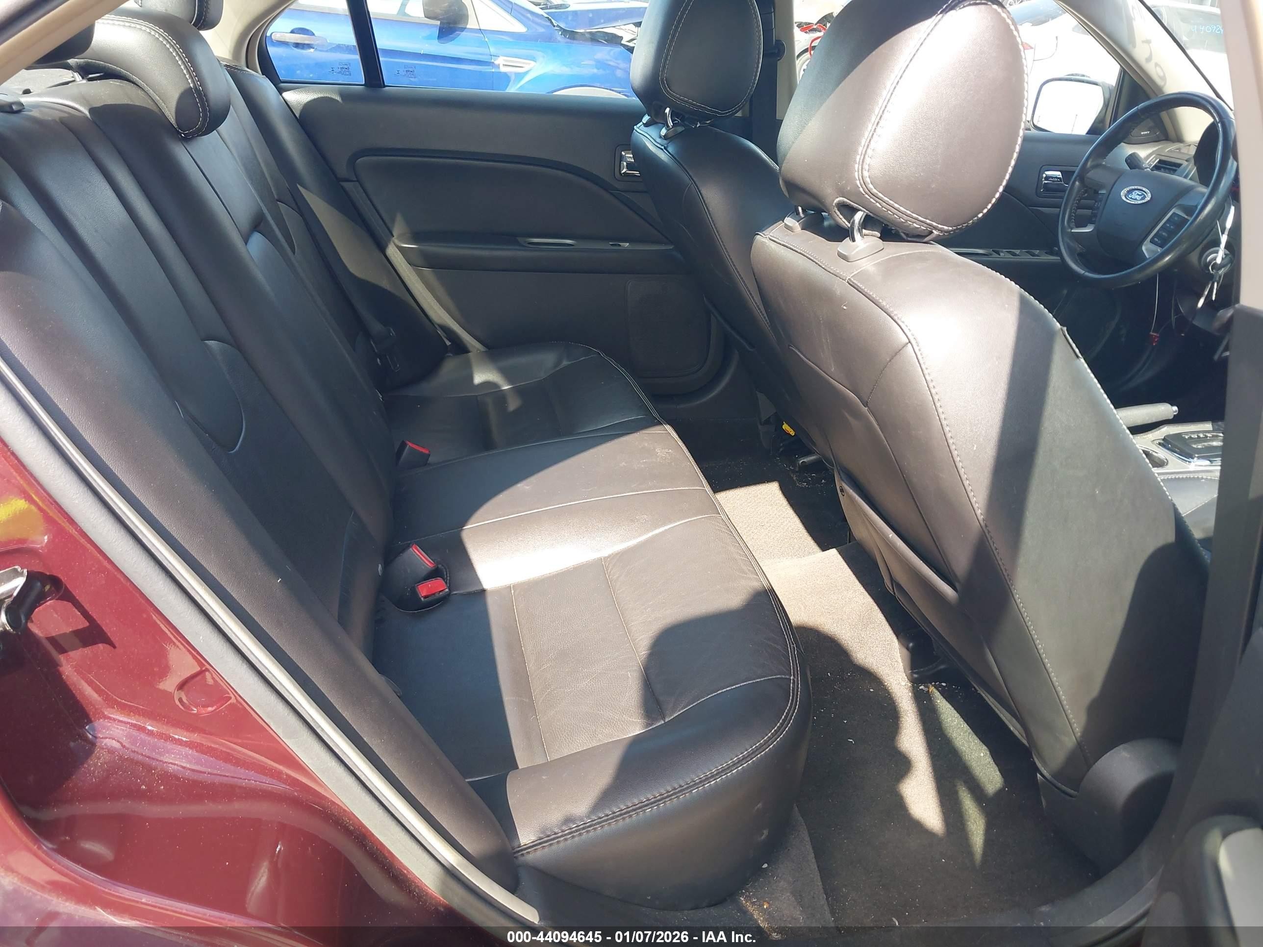 2012 Ford Fusion Sel Maroon vin: 3FAHP0JAXCR433437