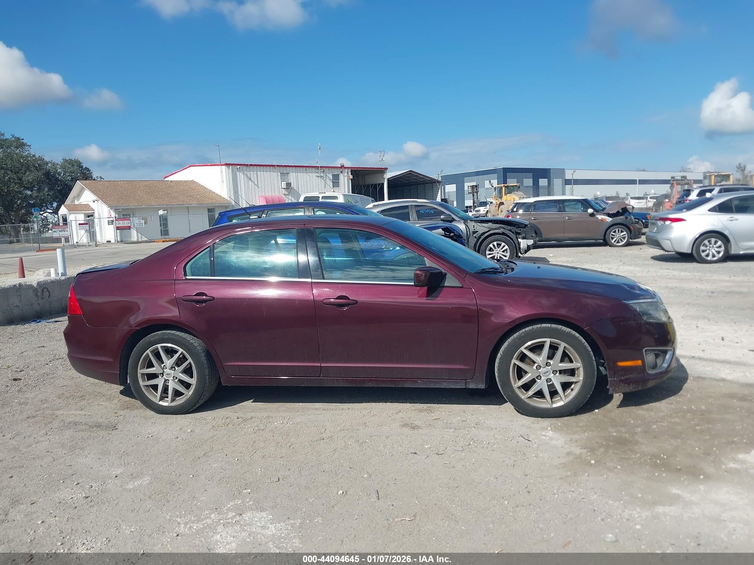 2012 Ford Fusion Sel Maroon vin: 3FAHP0JAXCR433437