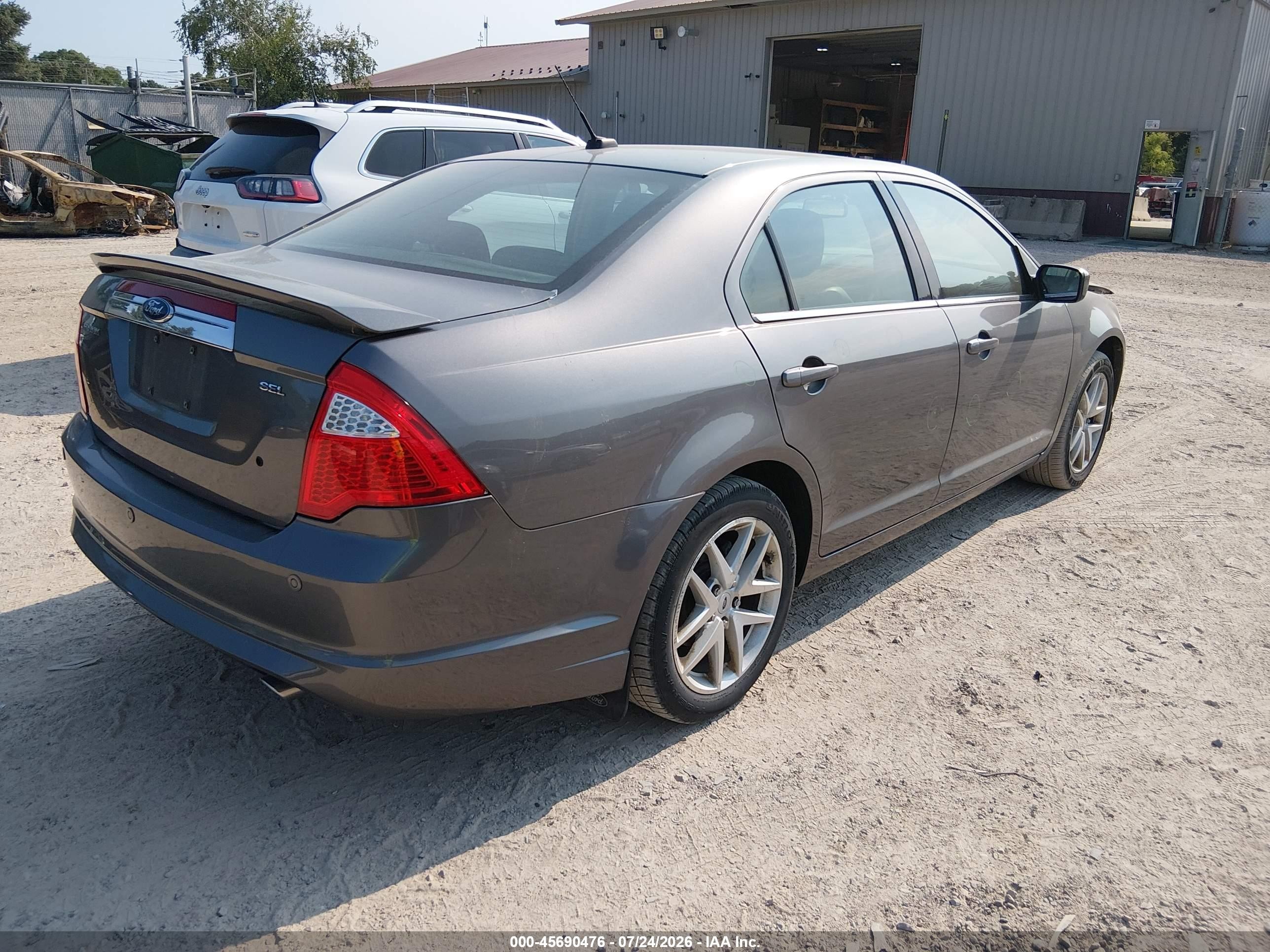2010 Ford Fusion Sel Gray vin: 3FAHP0JG0AR104666