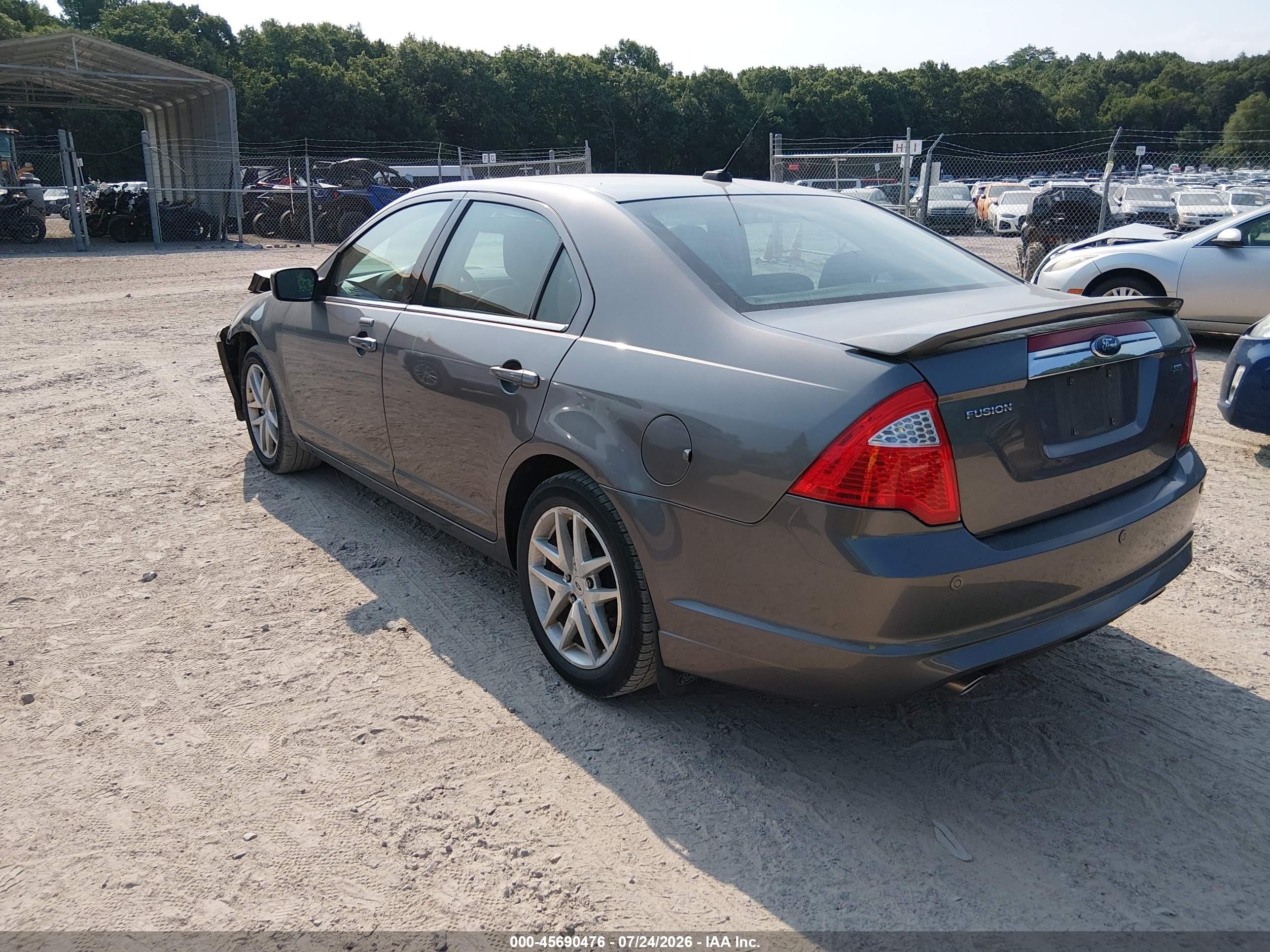 2010 Ford Fusion Sel Gray vin: 3FAHP0JG0AR104666