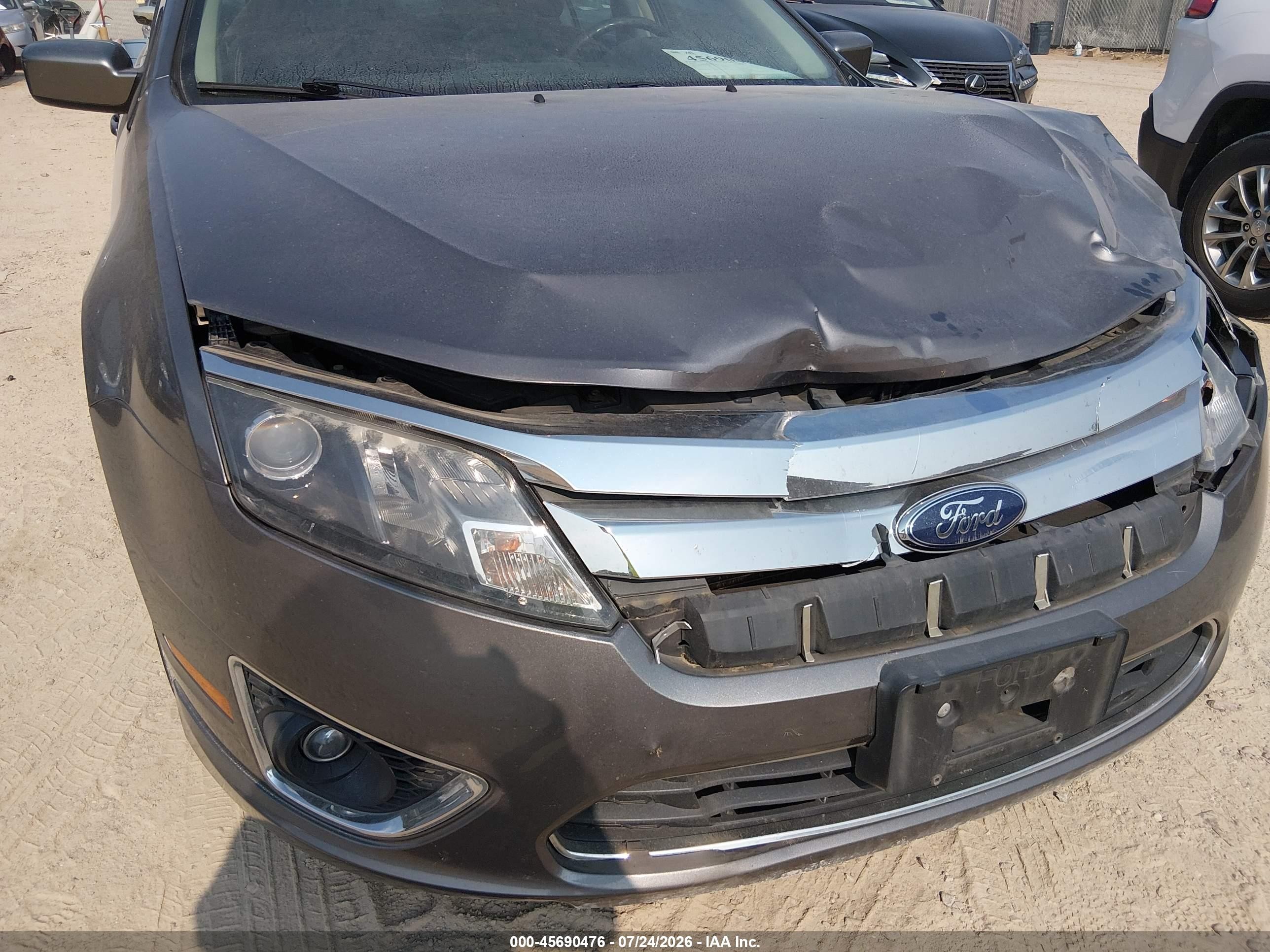 2010 Ford Fusion Sel Gray vin: 3FAHP0JG0AR104666