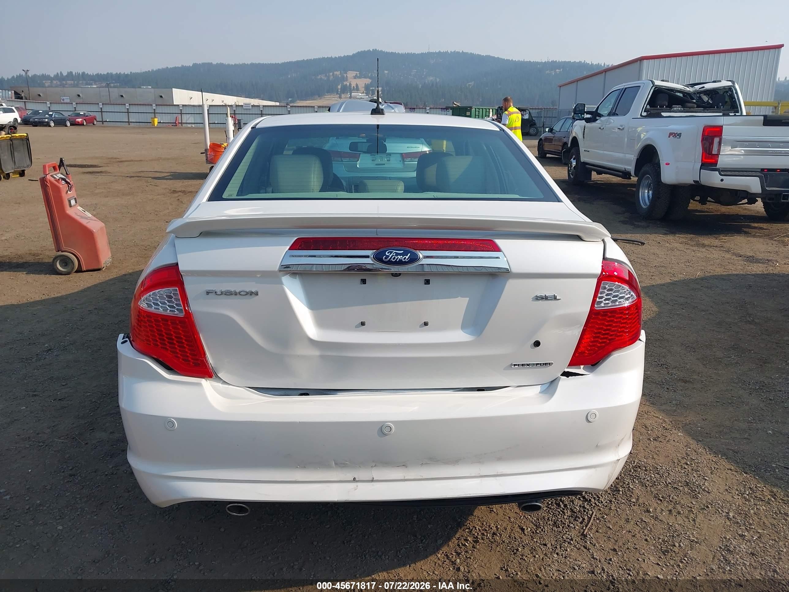 2011 Ford Fusion Sel Белый vin: 3FAHP0JG0BR267495