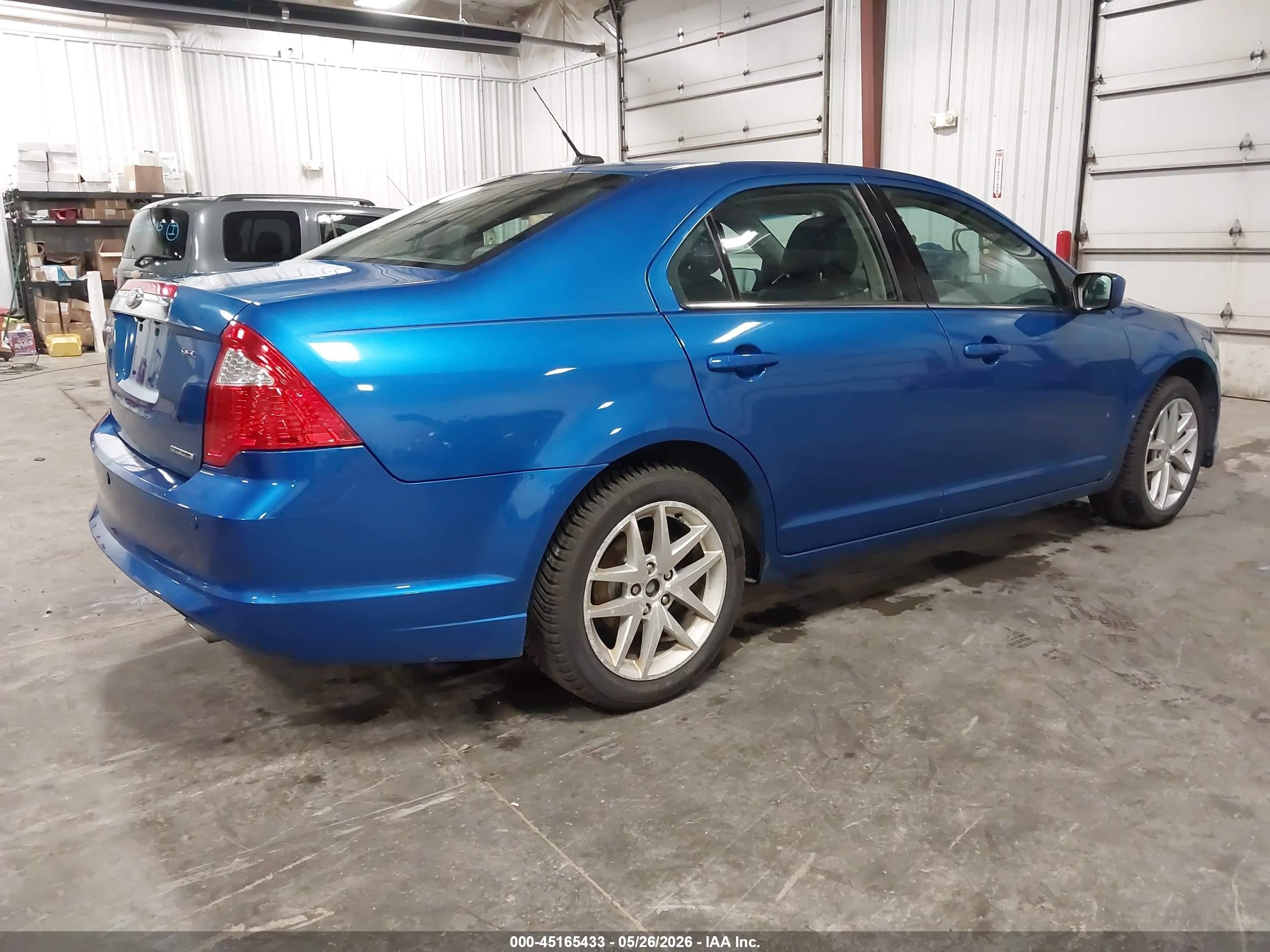 2012 Ford Fusion Sel Синий vin: 3FAHP0JG0CR434780