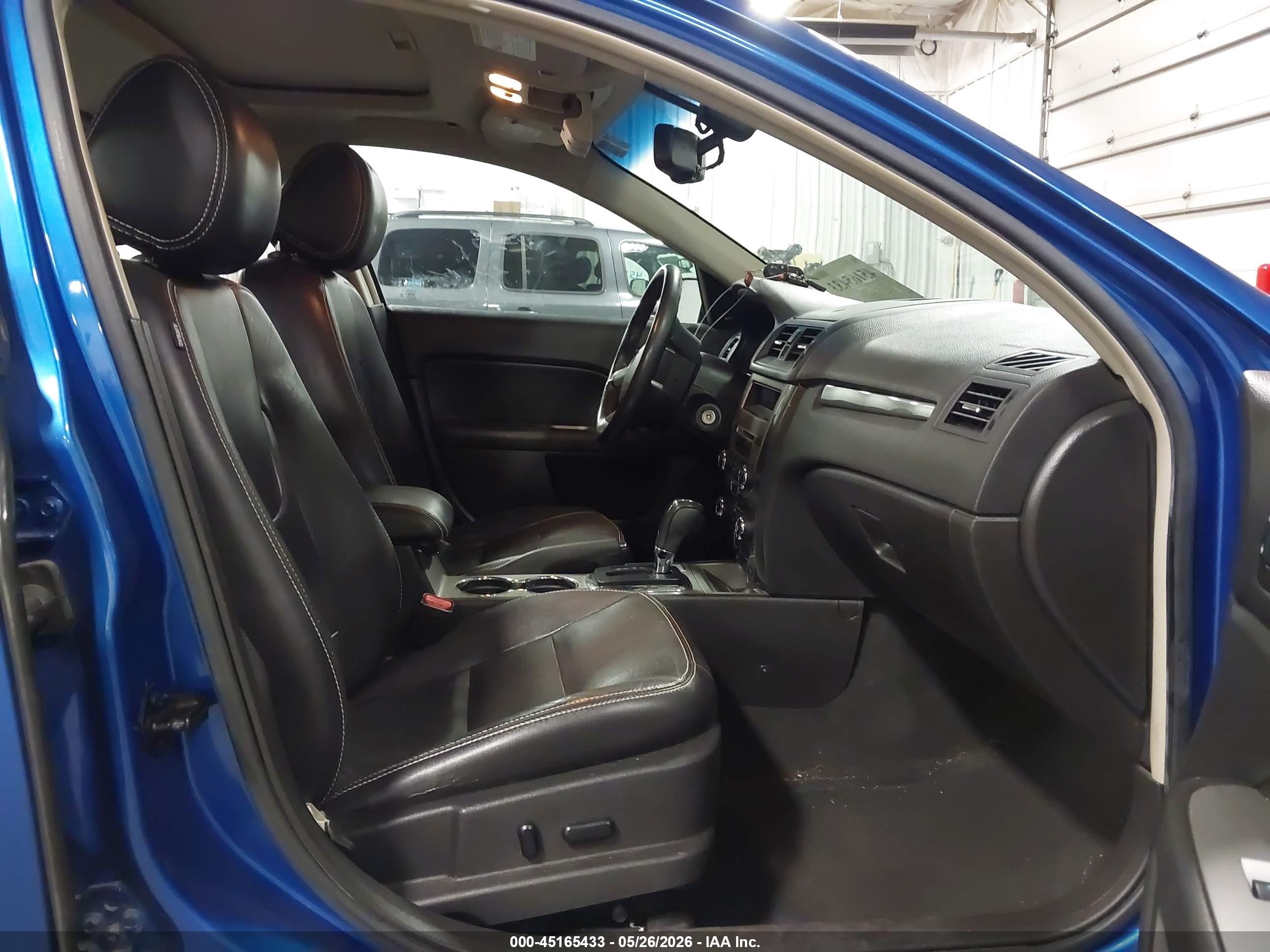 2012 Ford Fusion Sel Синий vin: 3FAHP0JG0CR434780