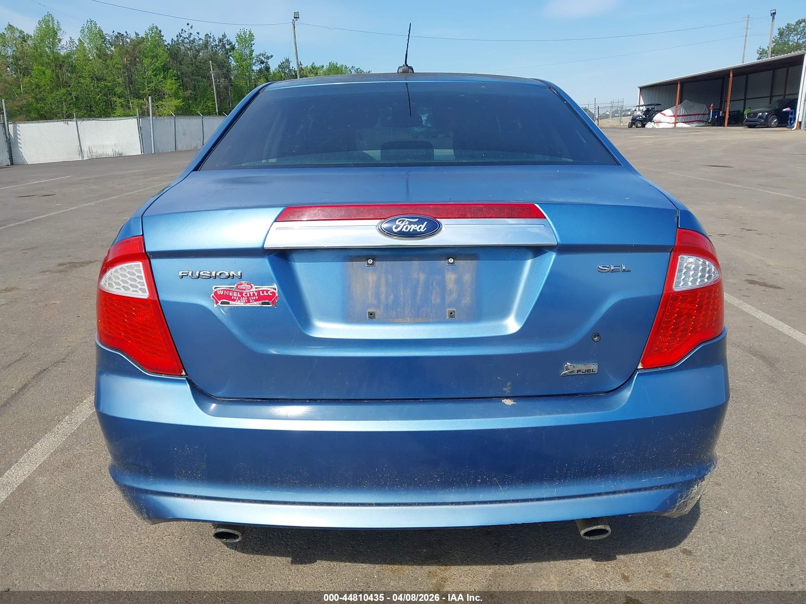 2010 Ford Fusion Sel Blue vin: 3FAHP0JG1AR118396