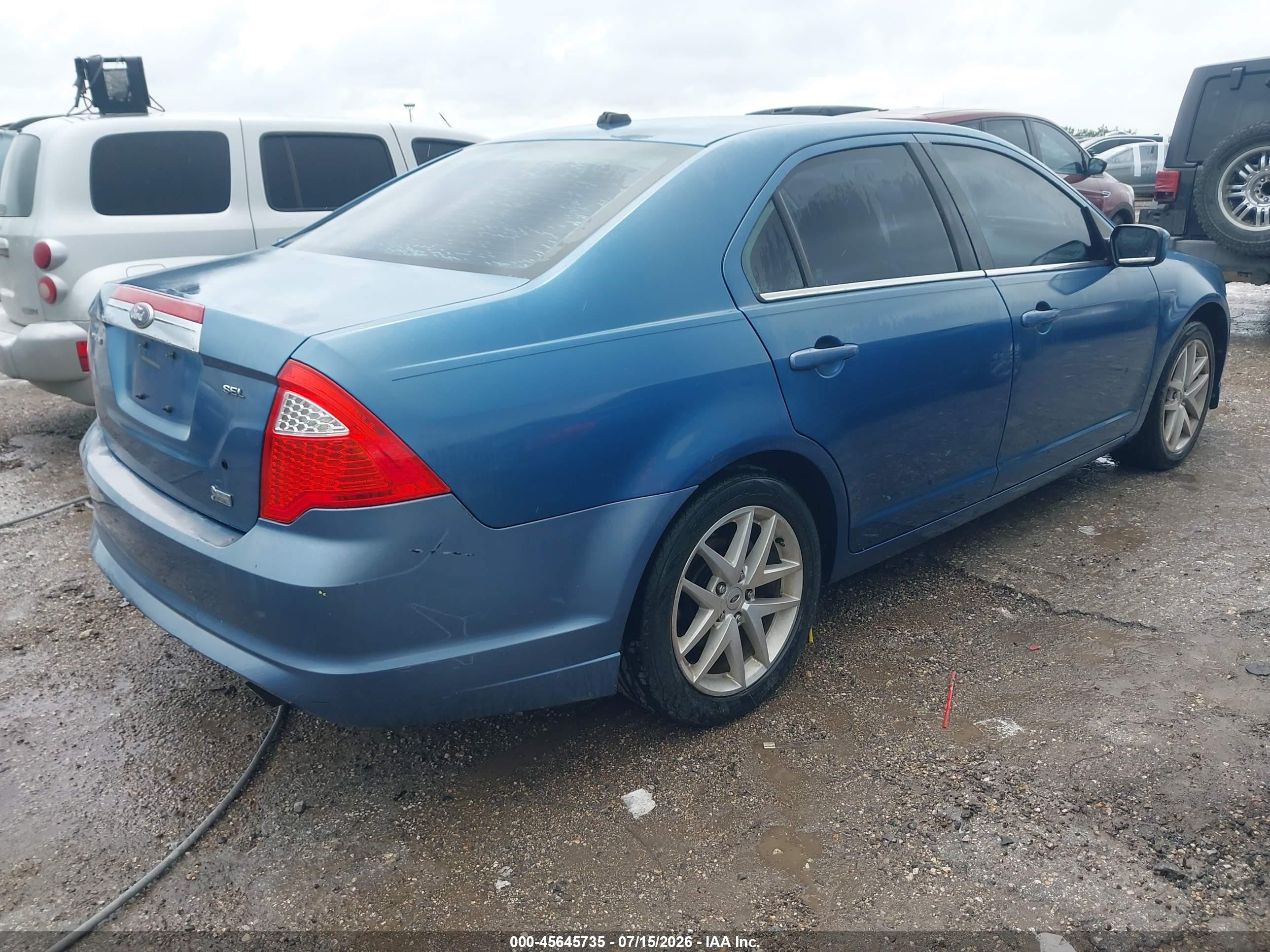 2010 Ford Fusion Sel Blue vin: 3FAHP0JG1AR331963