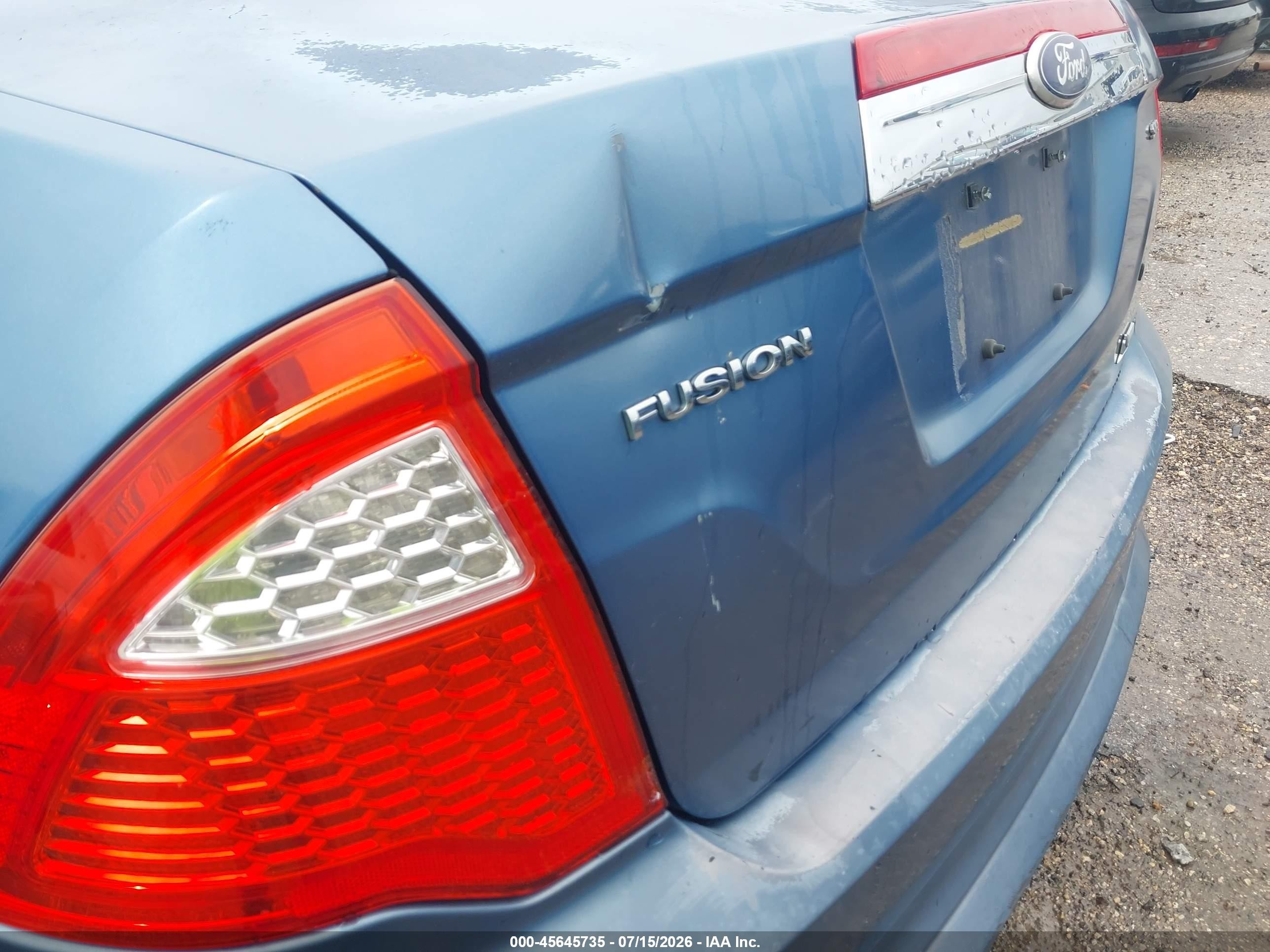 2010 Ford Fusion Sel Blue vin: 3FAHP0JG1AR331963
