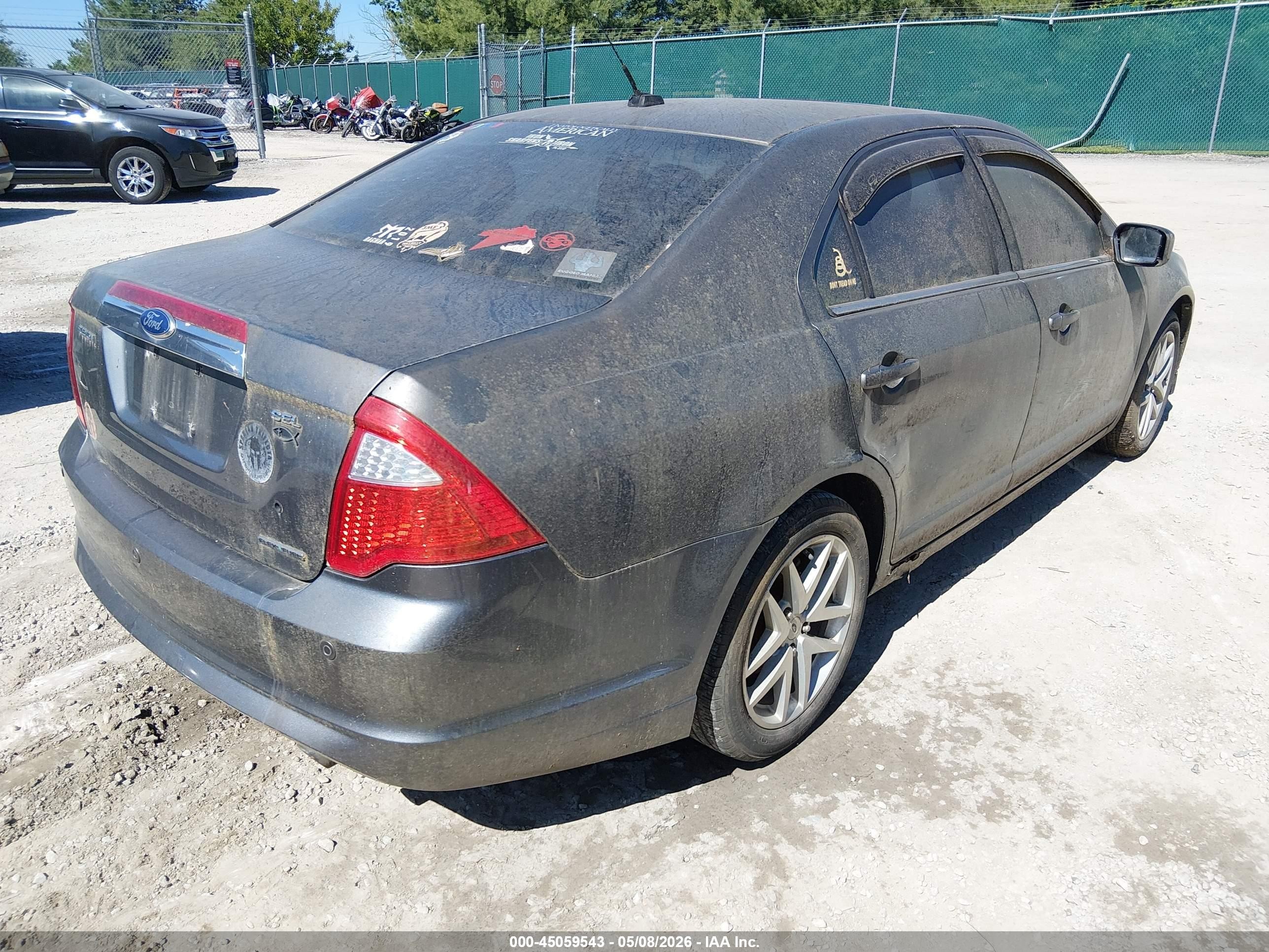 2011 Ford Fusion Sel Серый vin: 3FAHP0JG1BR183587