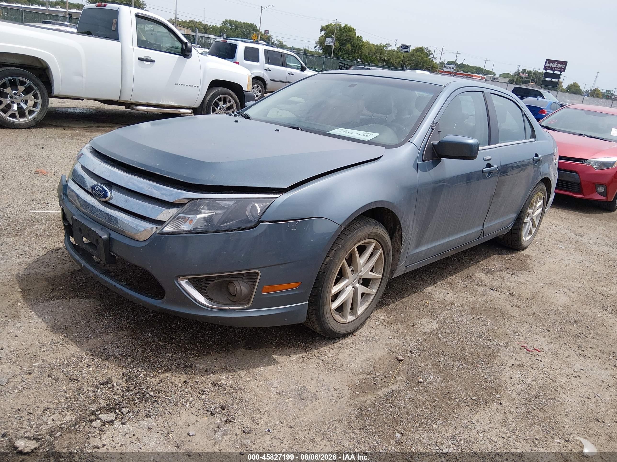 2011 Ford Fusion Sel Синий vin: 3FAHP0JG1BR238698