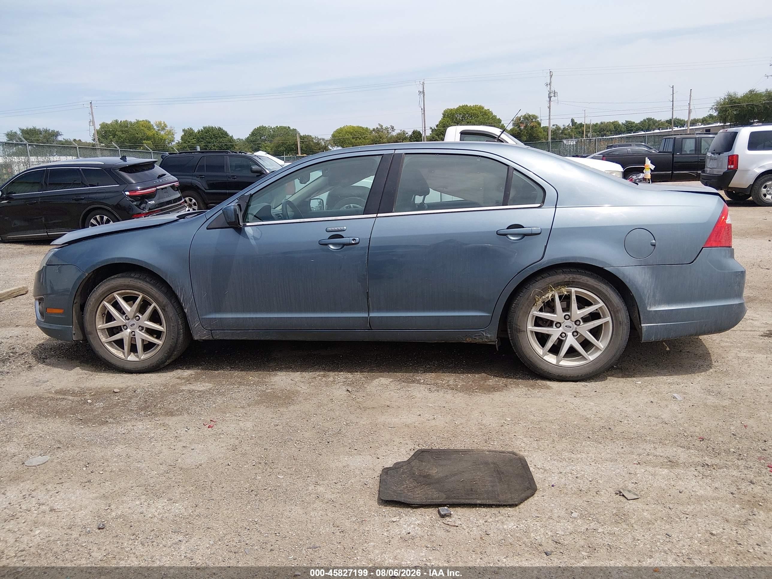 2011 Ford Fusion Sel Синий vin: 3FAHP0JG1BR238698
