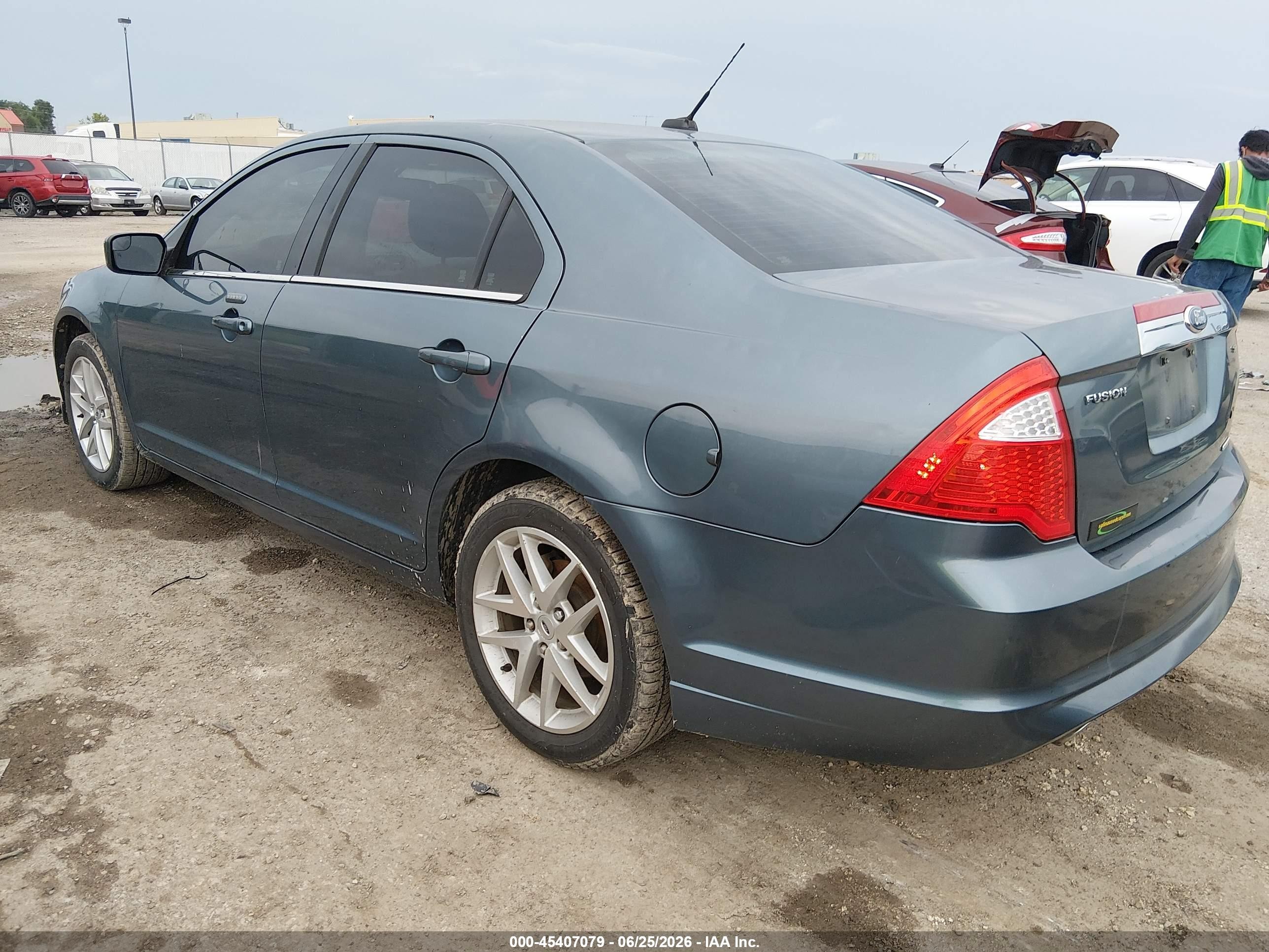 2011 Ford Fusion Sel Синий vin: 3FAHP0JG1BR320754