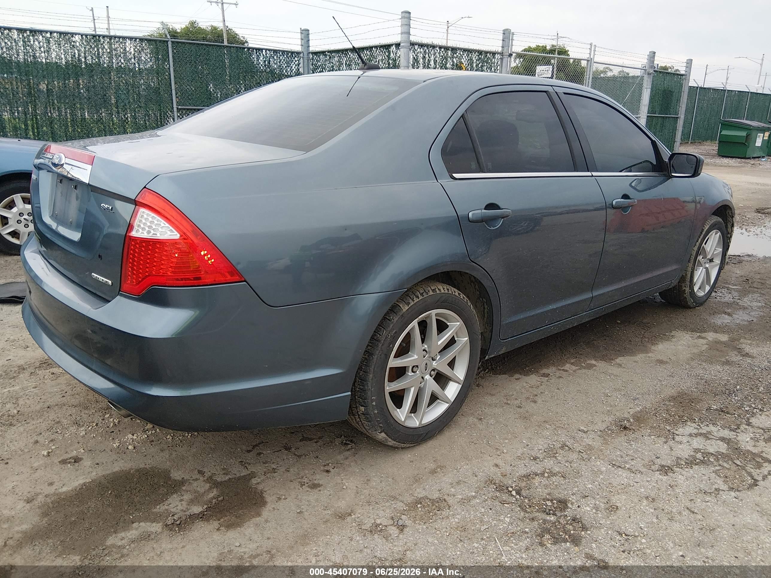 2011 Ford Fusion Sel Синий vin: 3FAHP0JG1BR320754
