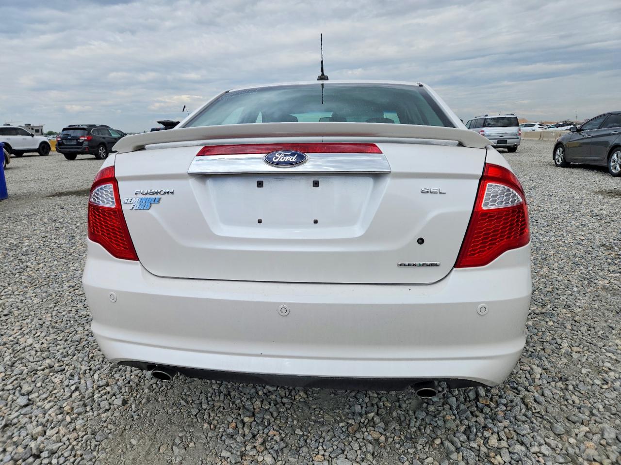2012 Ford Fusion Sel White vin: 3FAHP0JG1CR198902