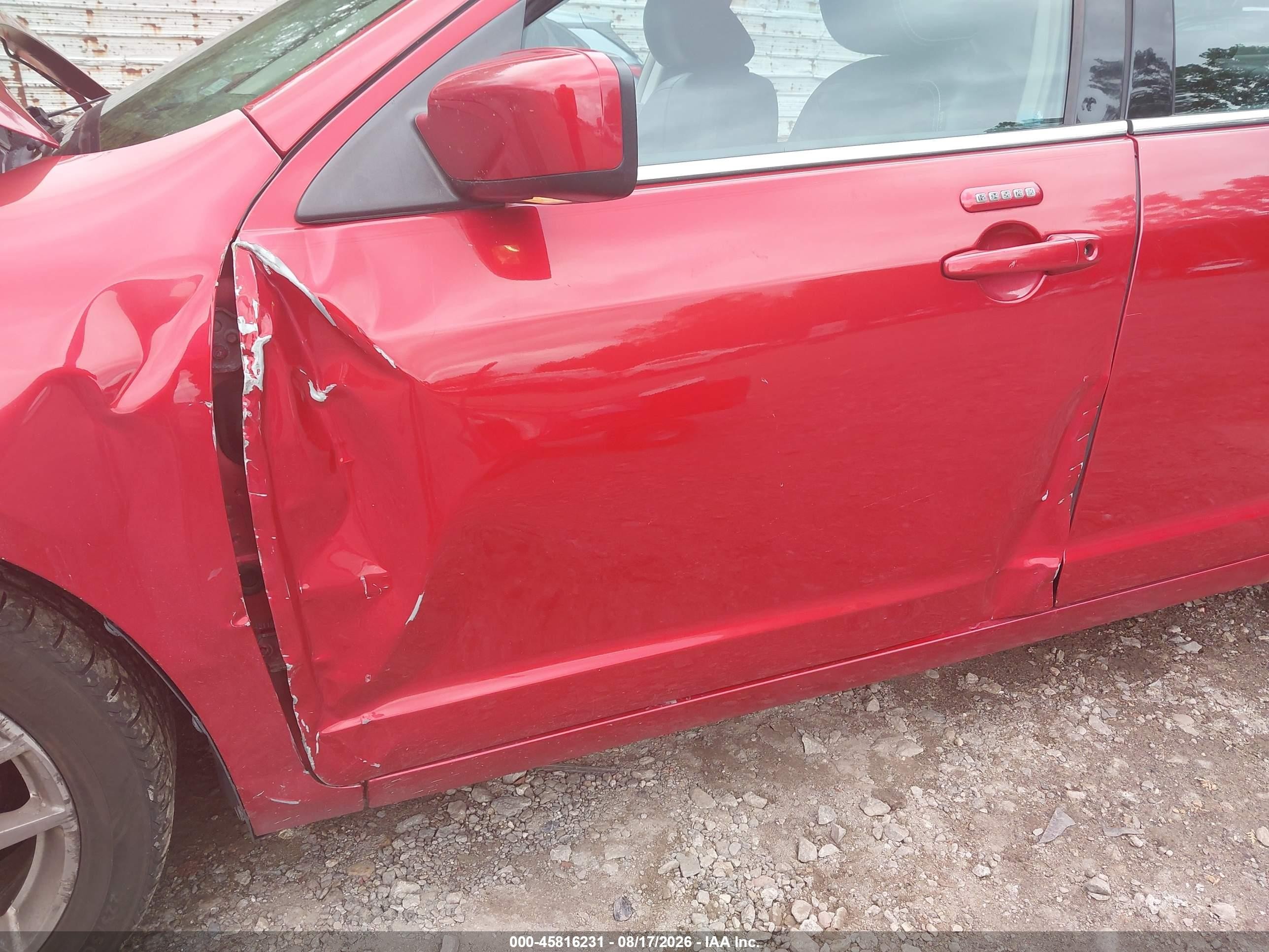 2011 Ford Fusion Sel Red vin: 3FAHP0JG2BR290762