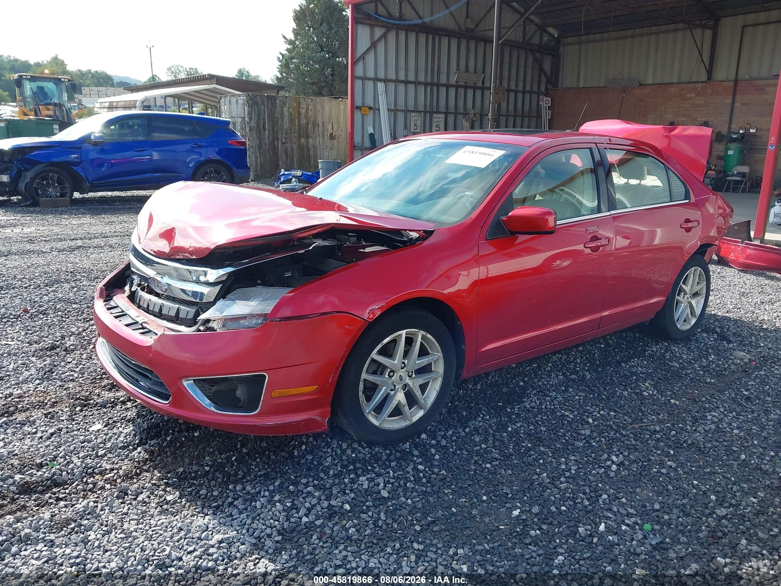 2011 Ford Fusion Sel Red vin: 3FAHP0JG2BR325283