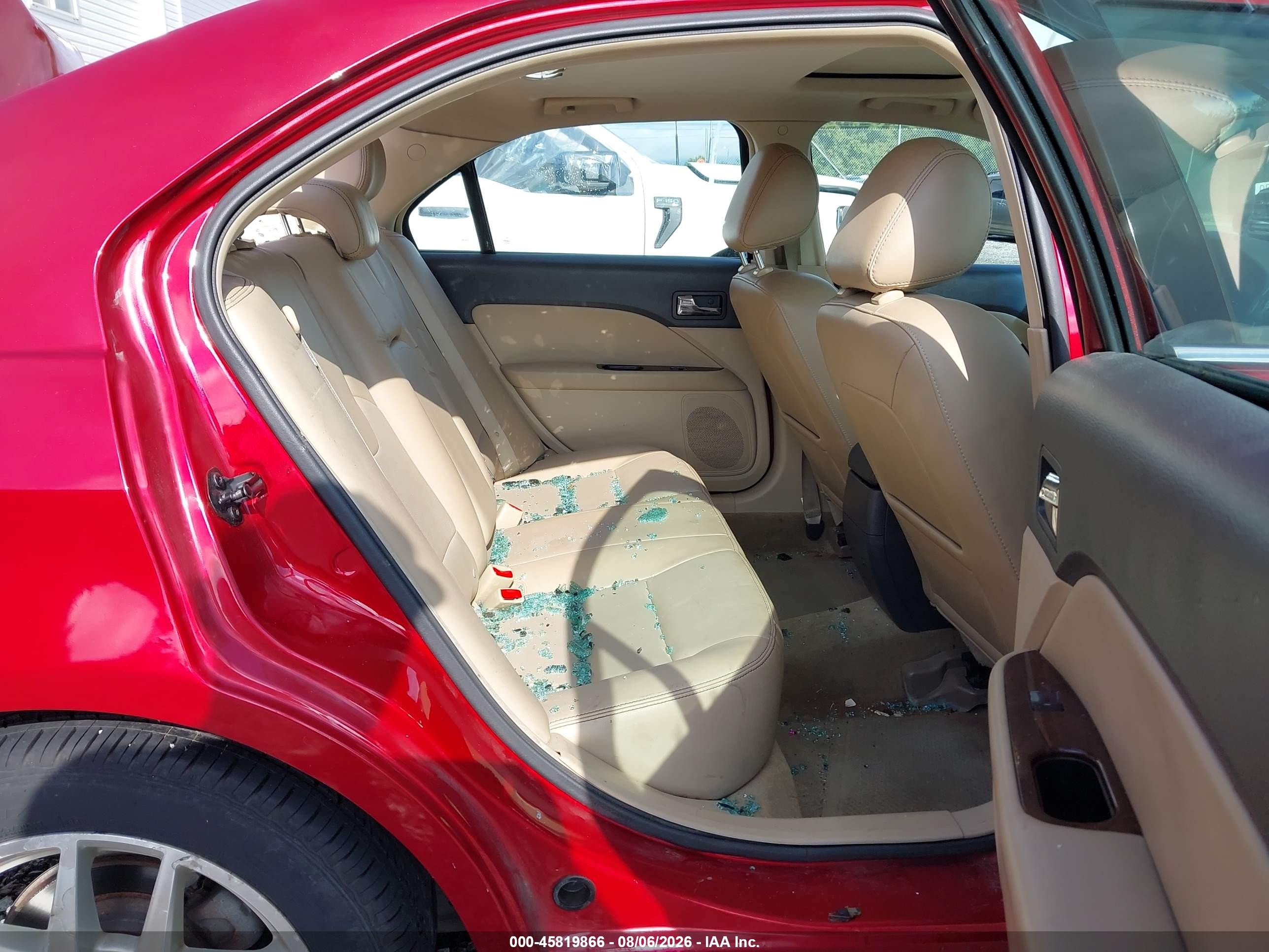 2011 Ford Fusion Sel Red vin: 3FAHP0JG2BR325283
