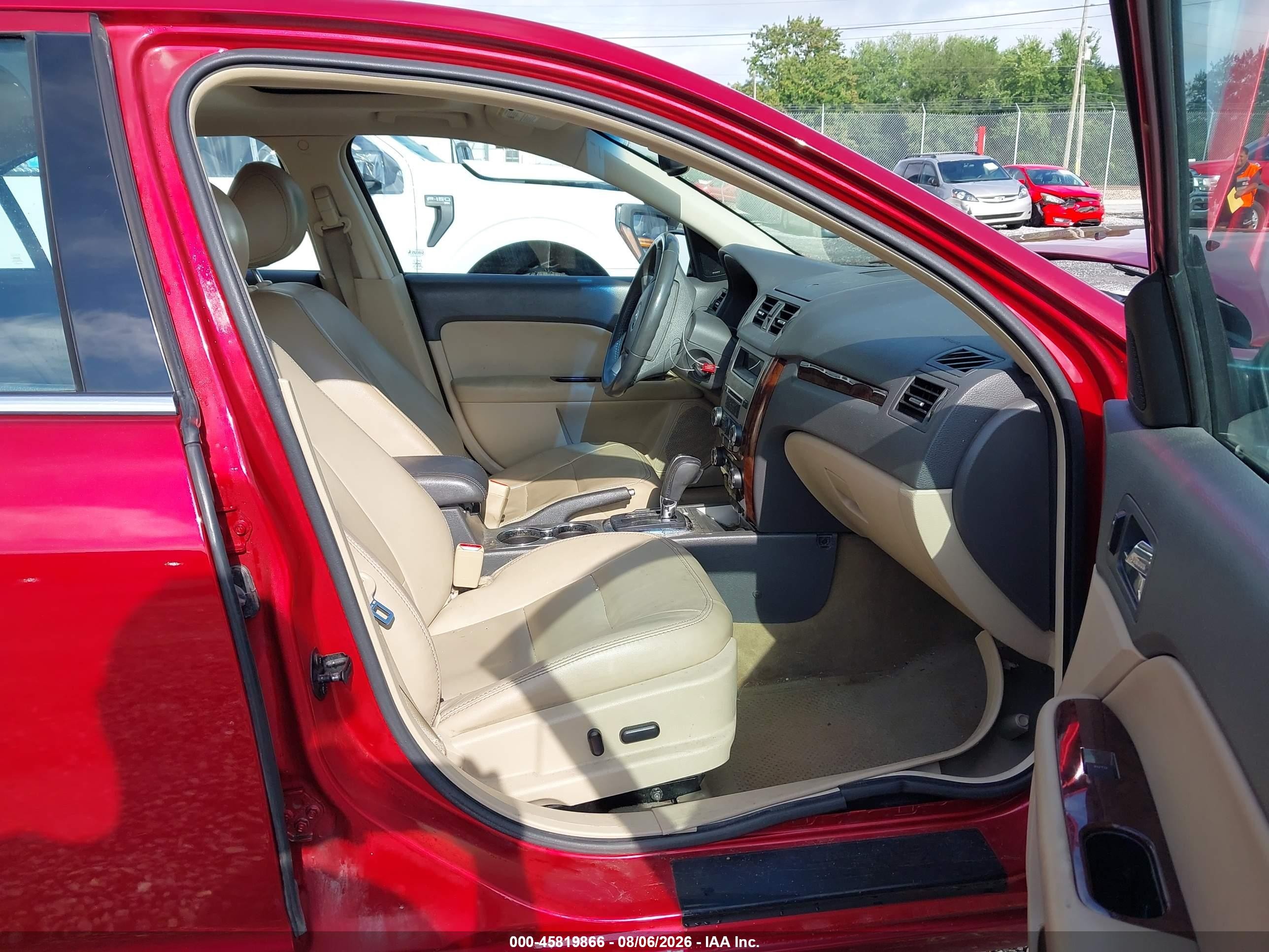 2011 Ford Fusion Sel Red vin: 3FAHP0JG2BR325283