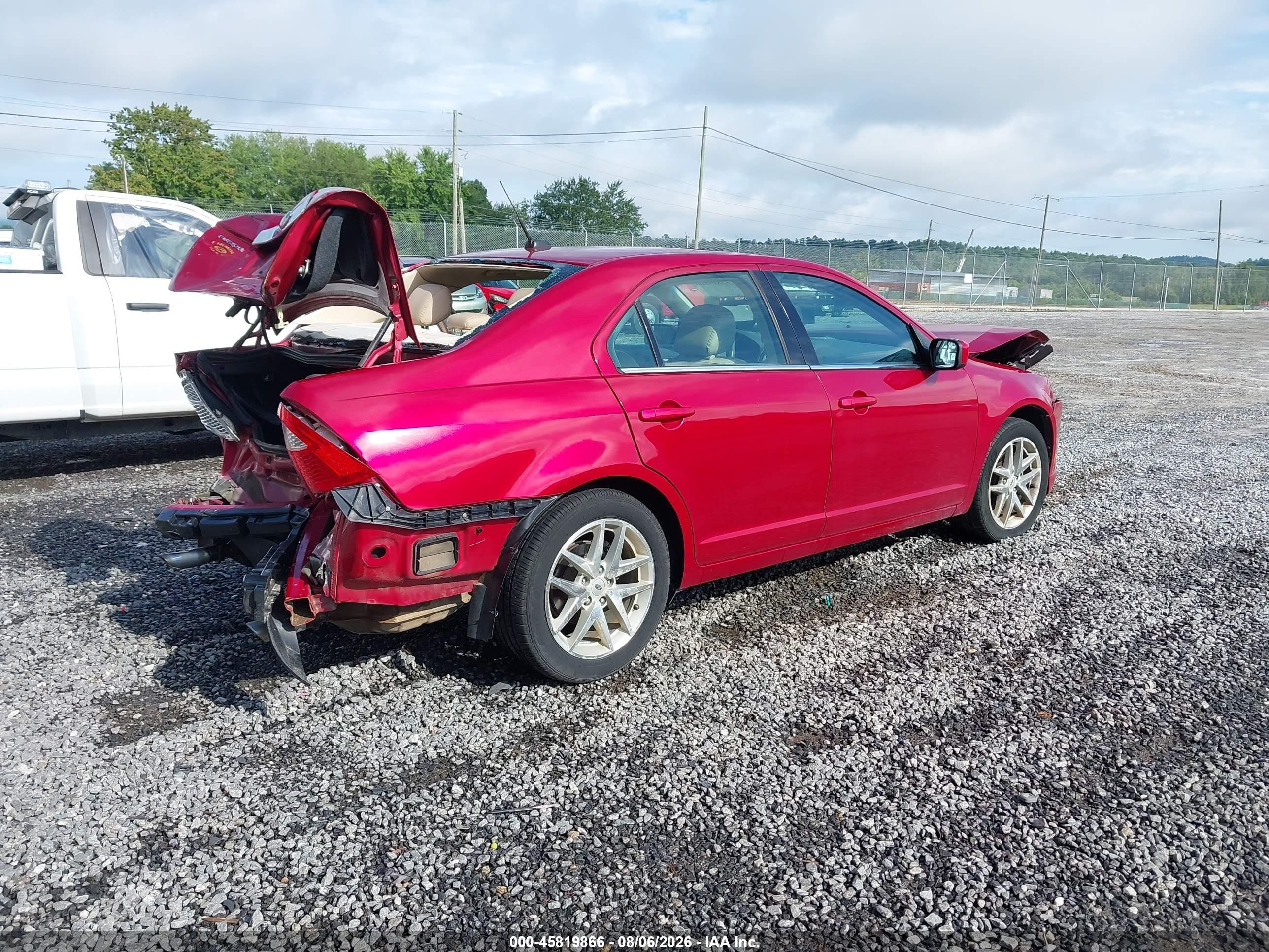2011 Ford Fusion Sel Red vin: 3FAHP0JG2BR325283