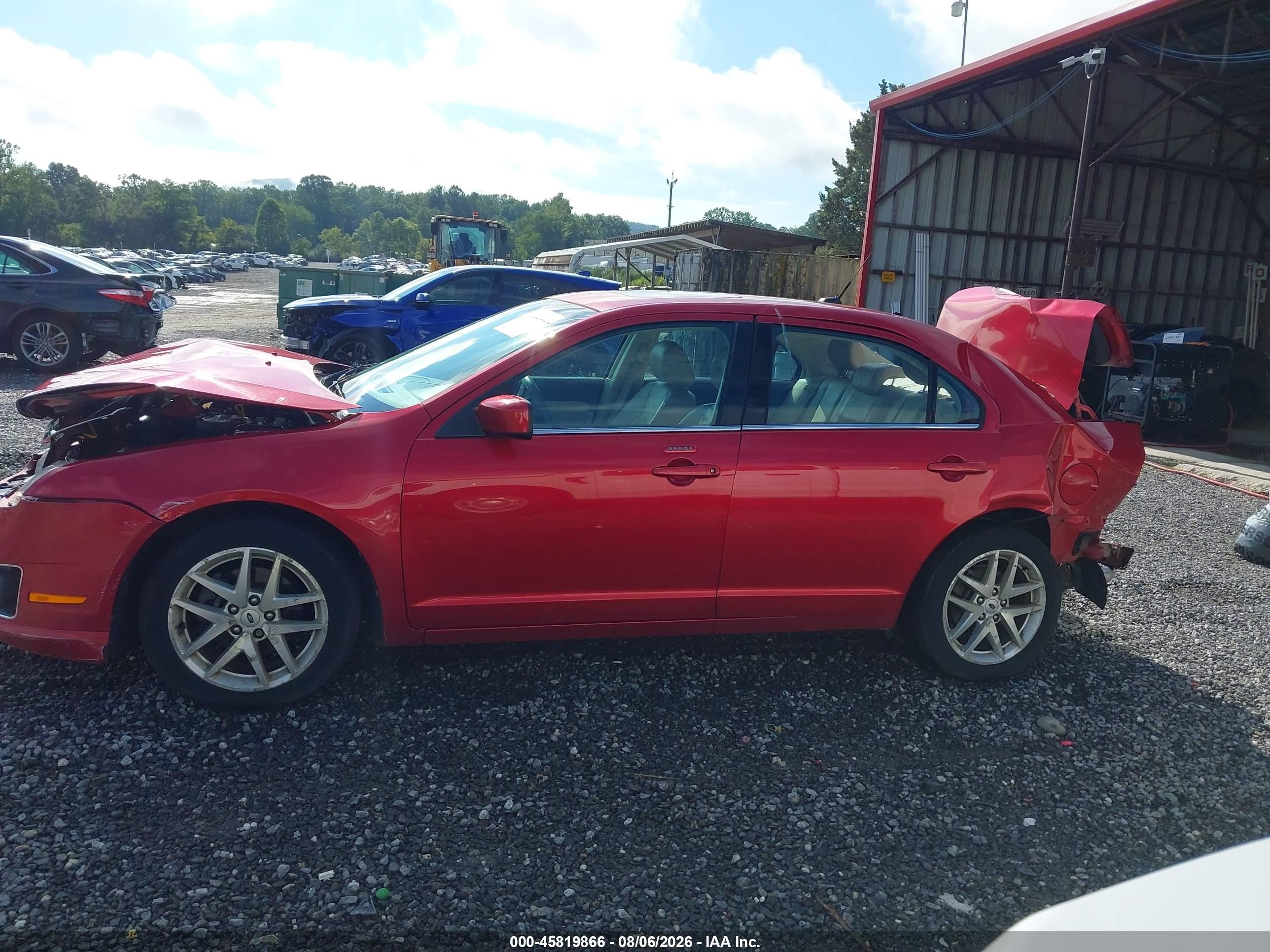 2011 Ford Fusion Sel Red vin: 3FAHP0JG2BR325283