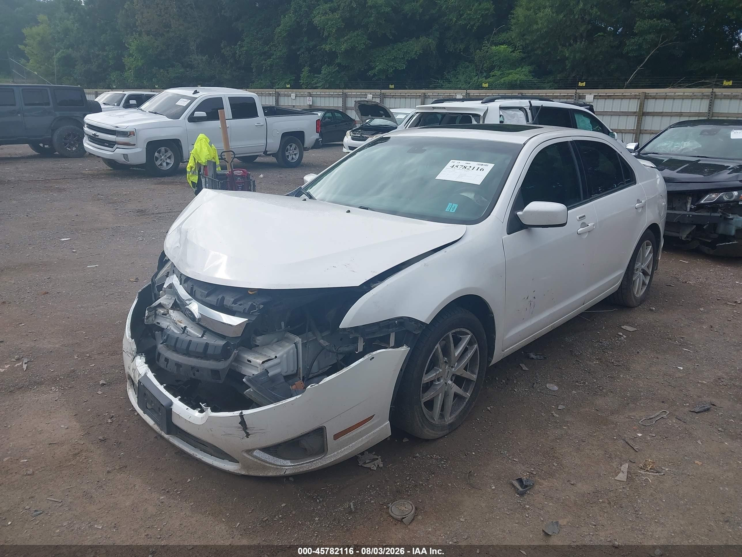 2012 Ford Fusion Sel White vin: 3FAHP0JG2CR144279