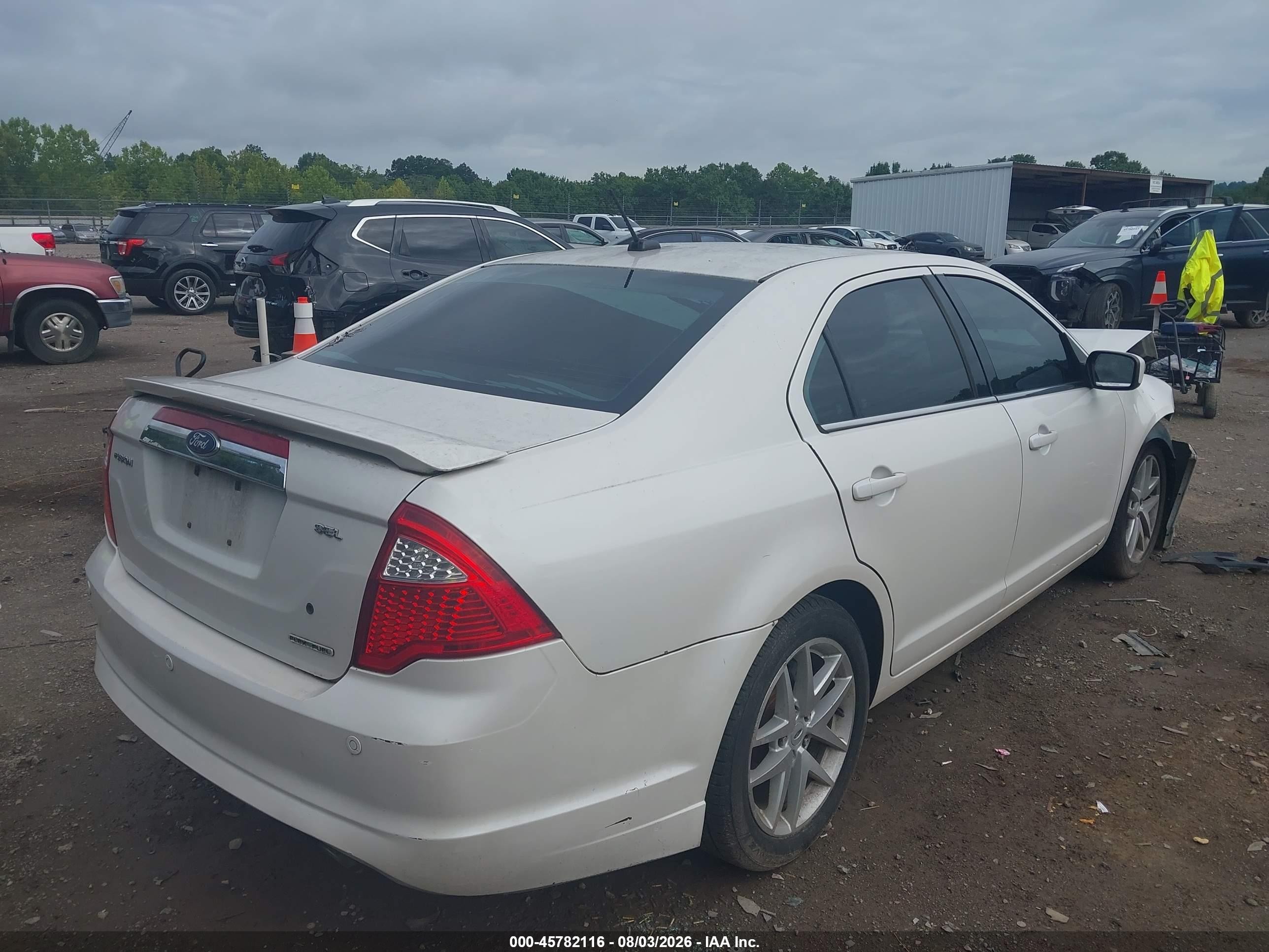 2012 Ford Fusion Sel White vin: 3FAHP0JG2CR144279
