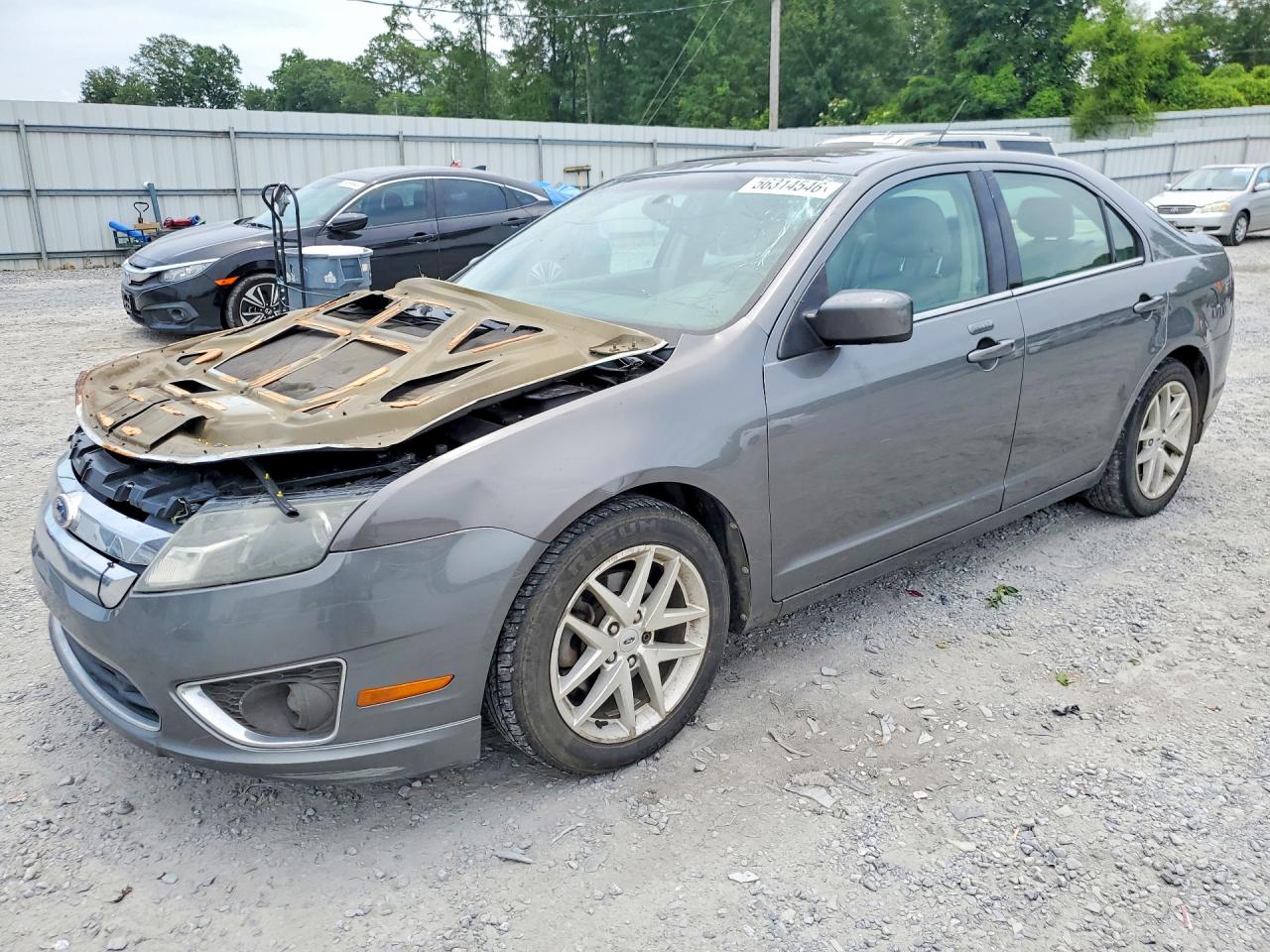 2012 Ford Fusion Sel Gray vin: 3FAHP0JG2CR174334