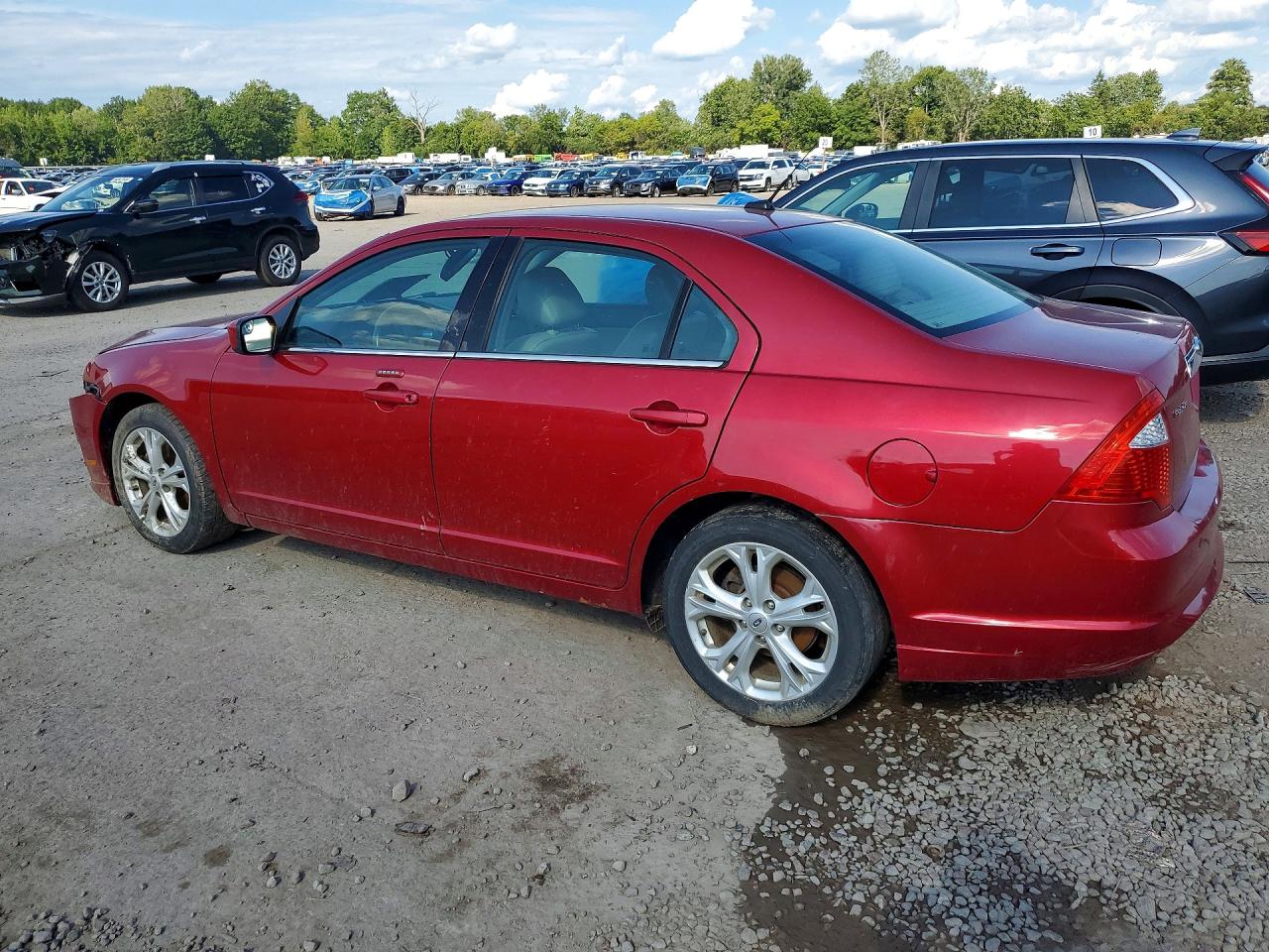2012 Ford Fusion Sel Красный vin: 3FAHP0JG2CR209258