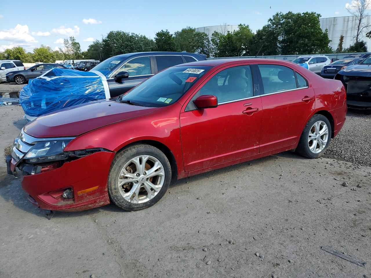 2012 Ford Fusion Sel Красный vin: 3FAHP0JG2CR209258