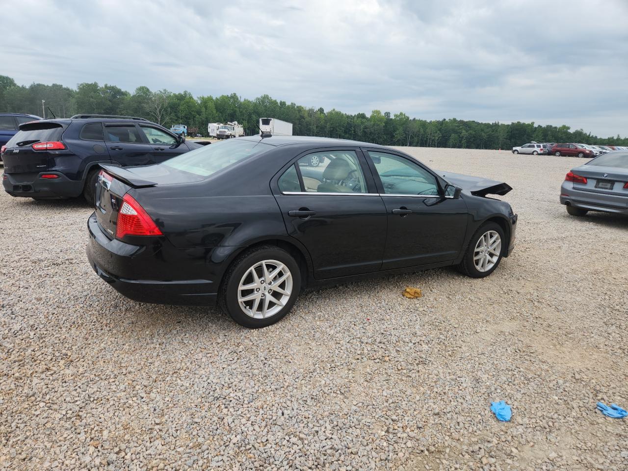2012 Ford Fusion Sel Черный vin: 3FAHP0JG2CR209583