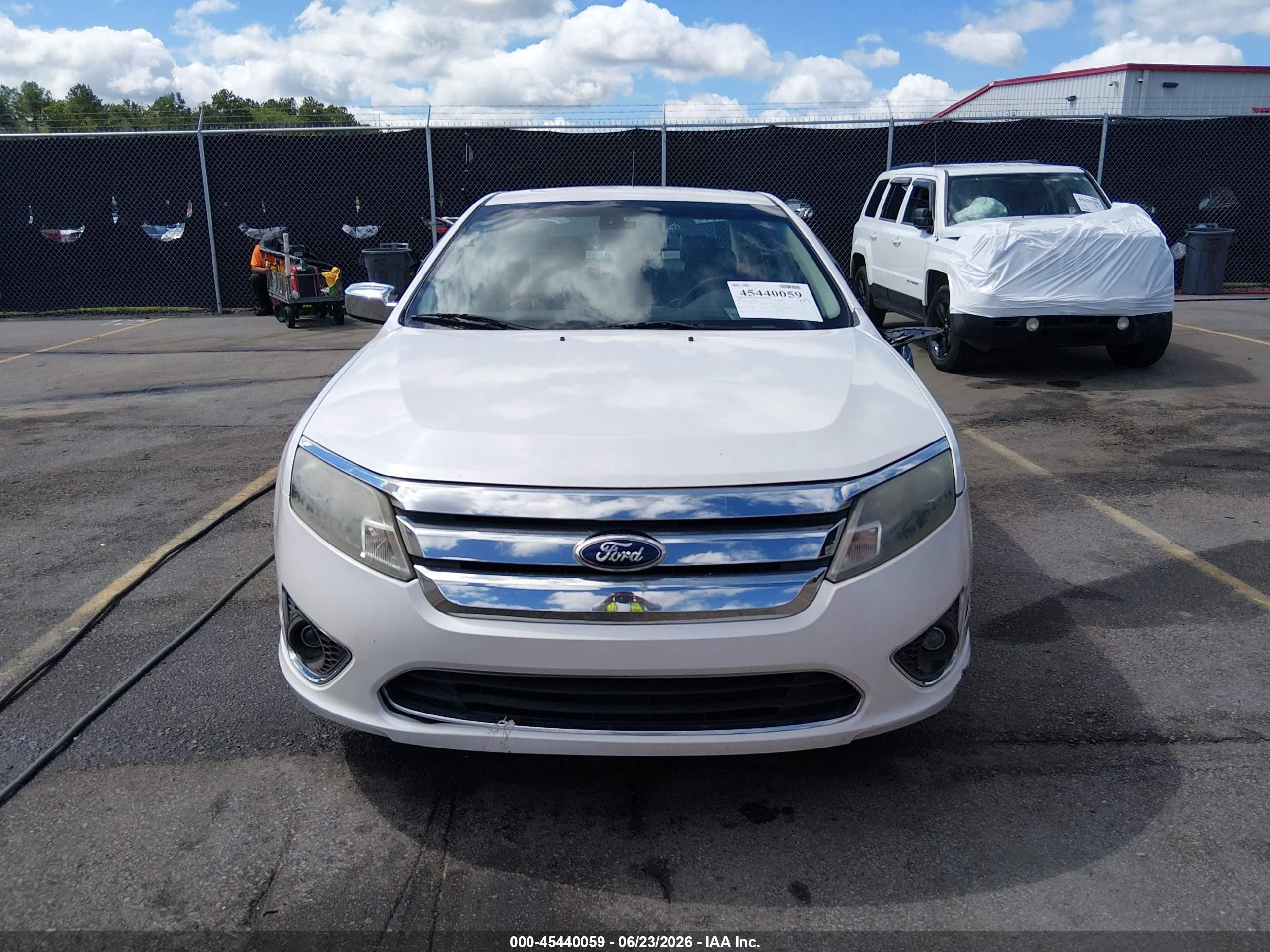 2012 Ford Fusion Sel White vin: 3FAHP0JG2CR299236