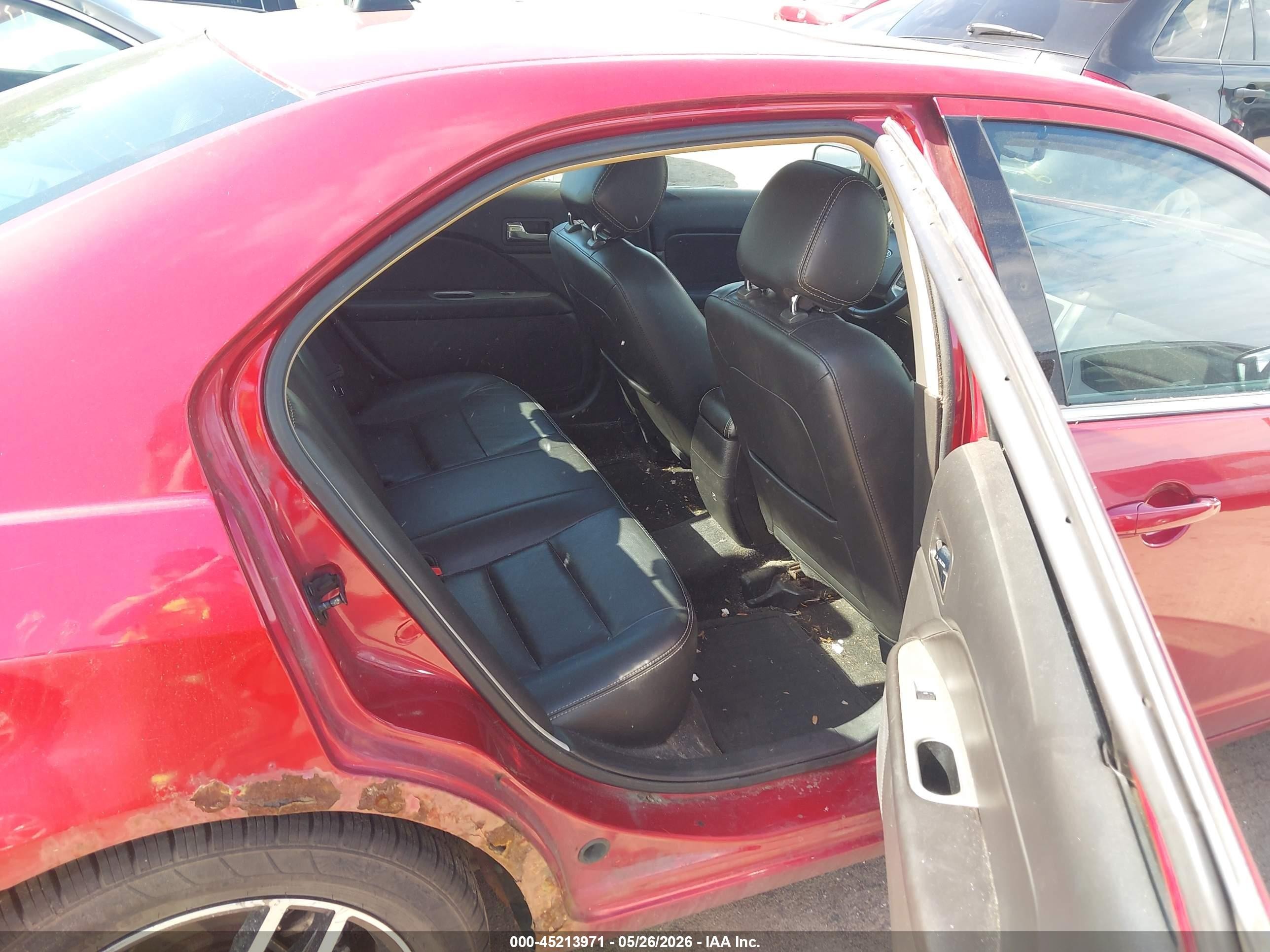 2012 Ford Fusion Sel Красный vin: 3FAHP0JG2CR444257