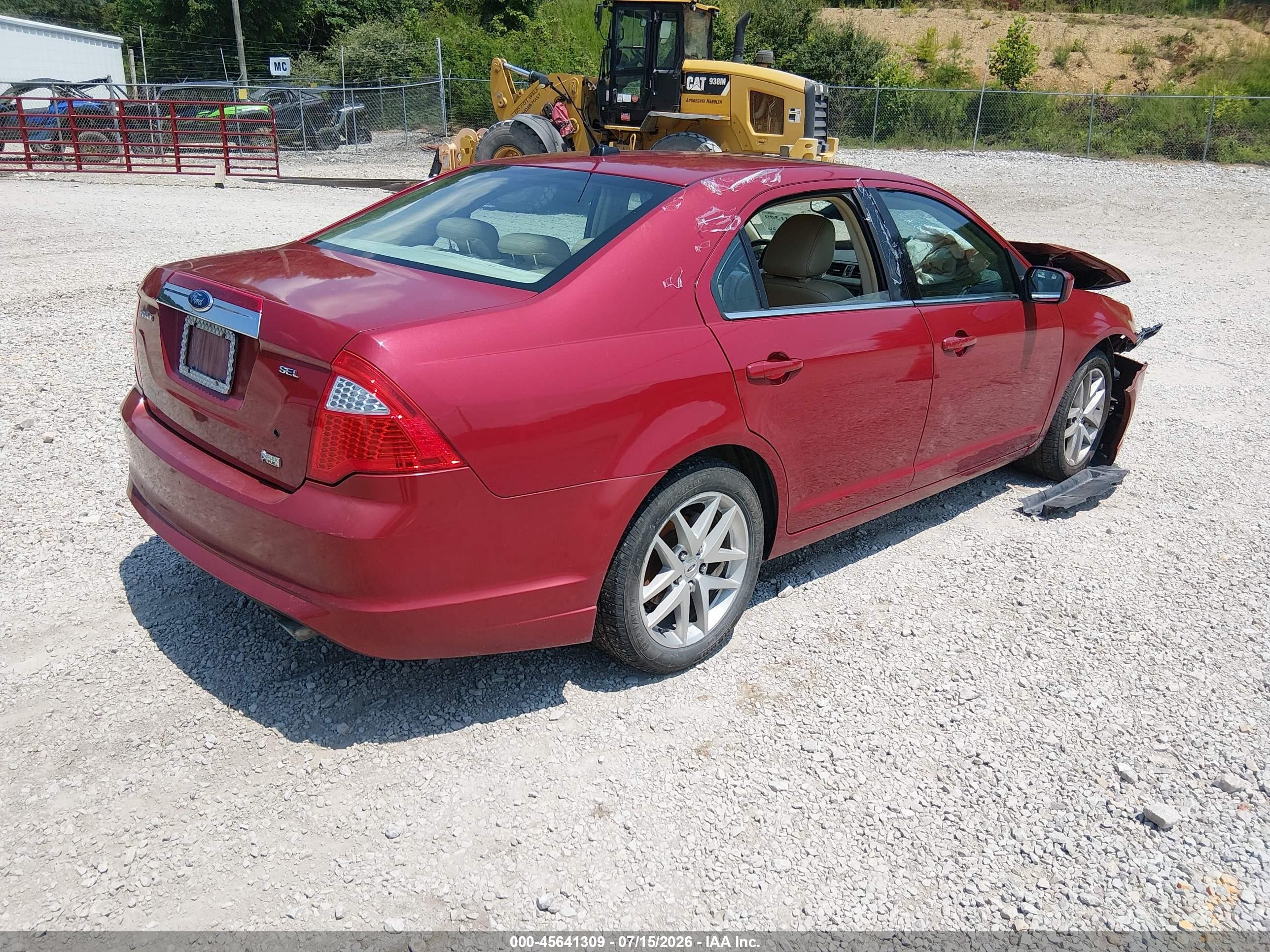2010 Ford Fusion Sel Maroon vin: 3FAHP0JG3AR158706
