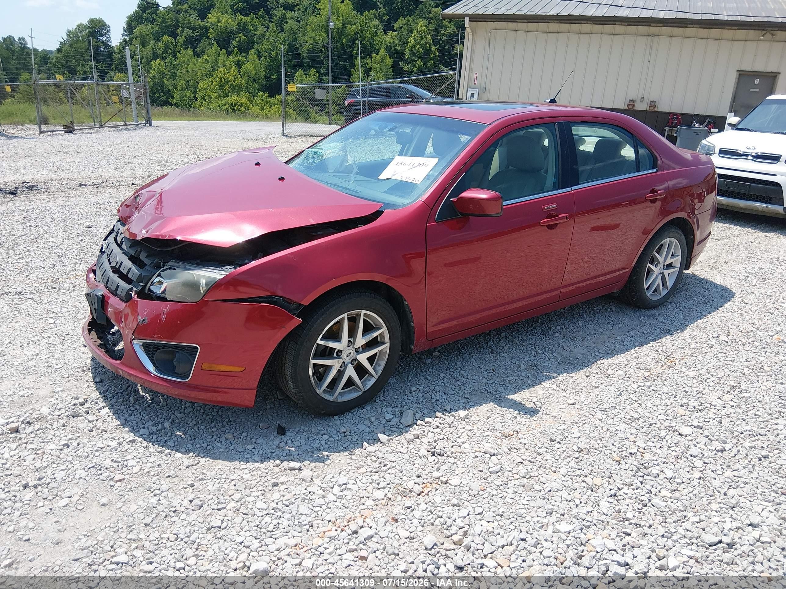 2010 Ford Fusion Sel Maroon vin: 3FAHP0JG3AR158706