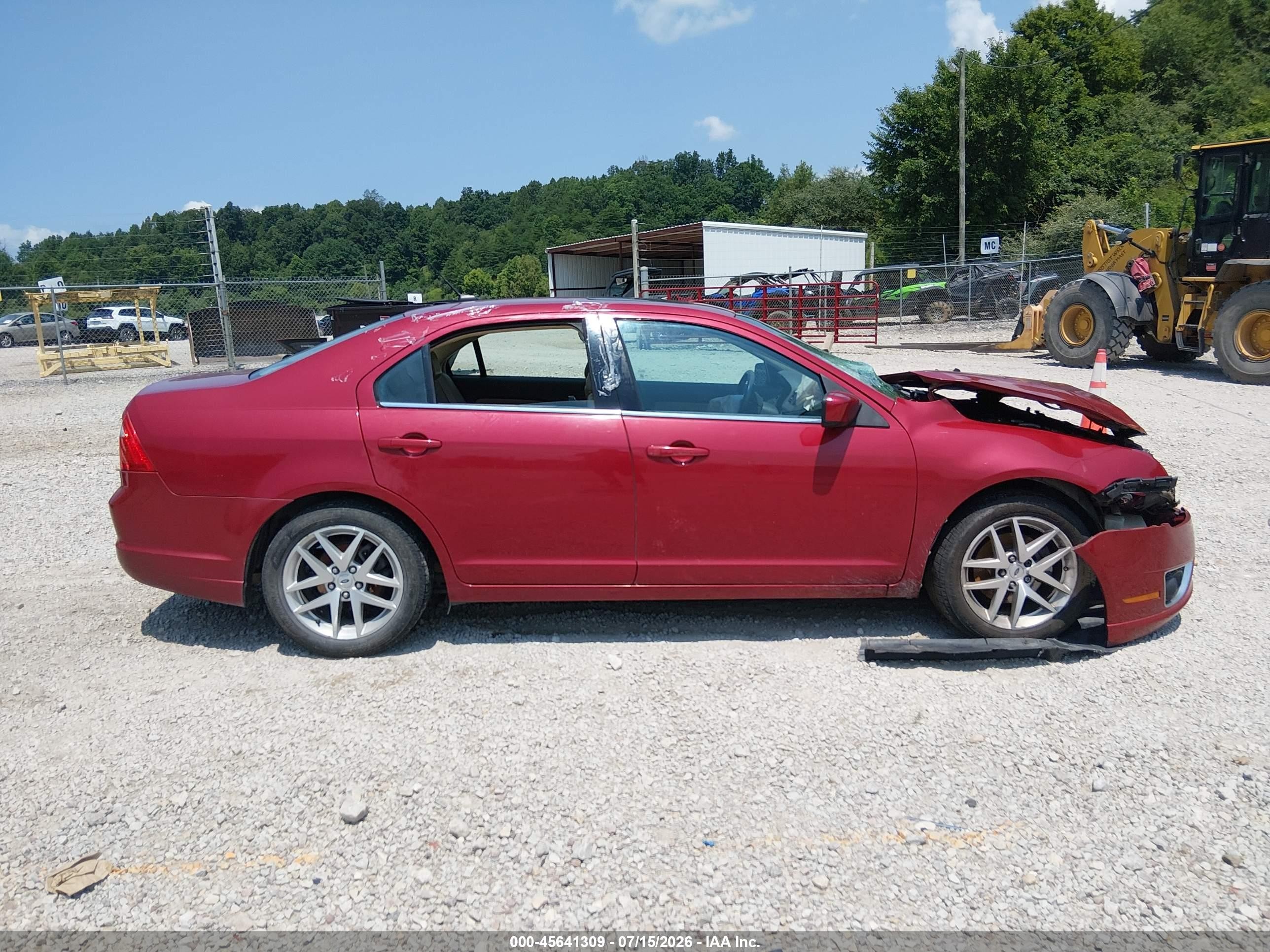 2010 Ford Fusion Sel Maroon vin: 3FAHP0JG3AR158706