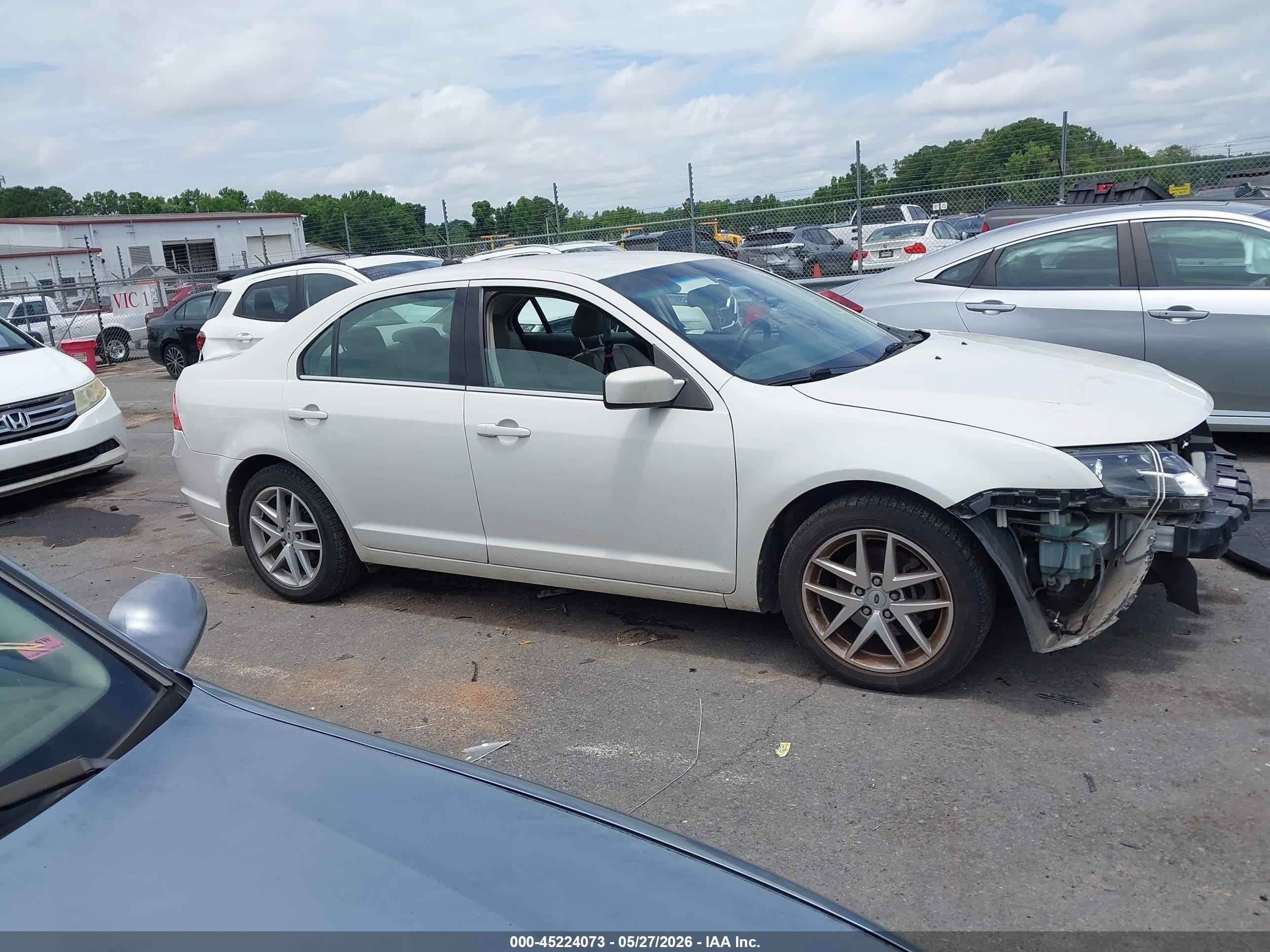 2010 Ford Fusion Sel White vin: 3FAHP0JG3AR214658