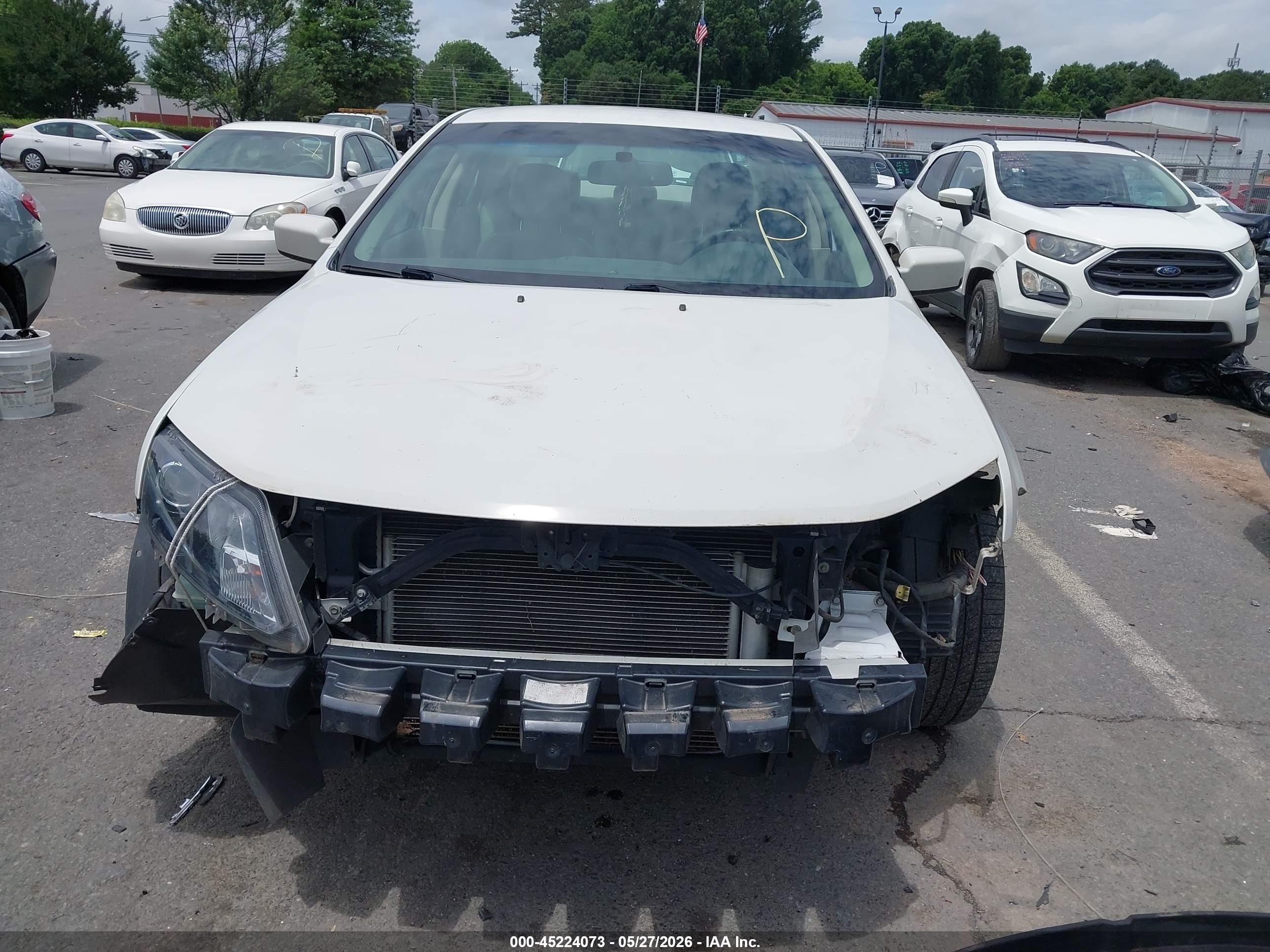 2010 Ford Fusion Sel White vin: 3FAHP0JG3AR214658