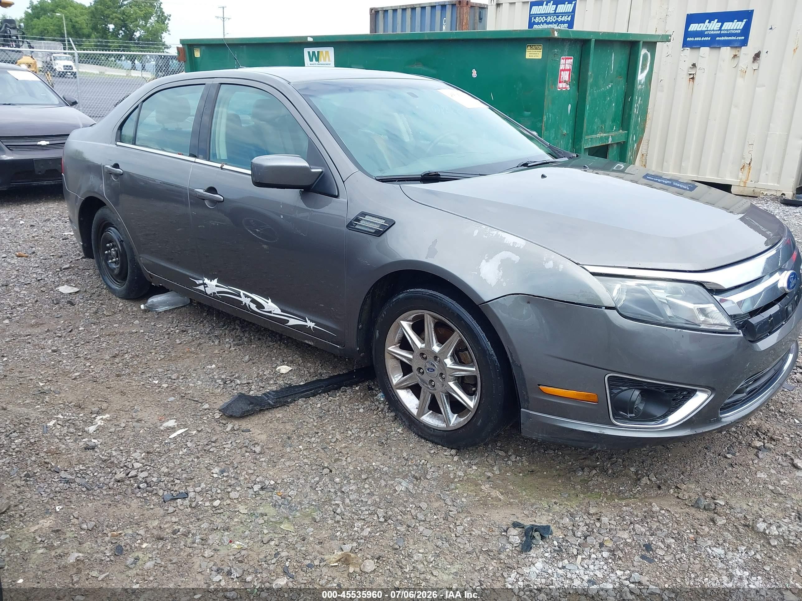 2011 Ford Fusion Sel Gray vin: 3FAHP0JG3BR247368