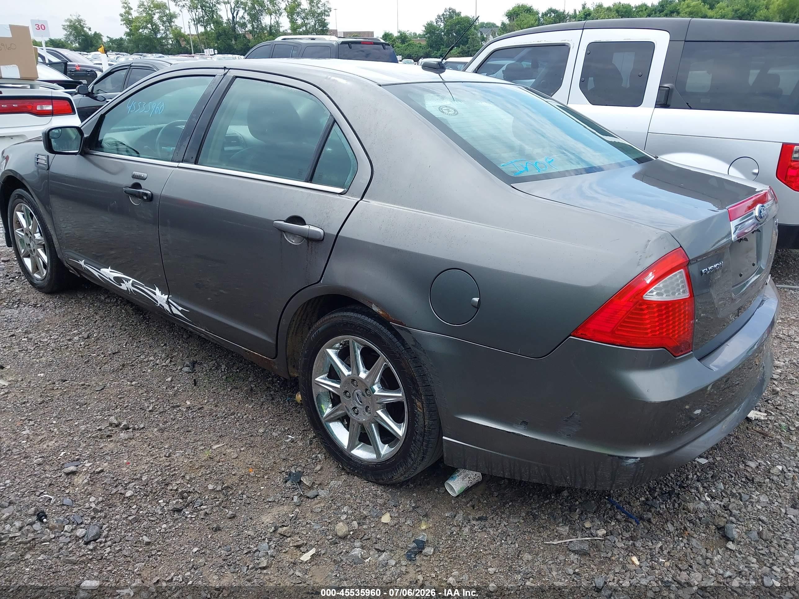 2011 Ford Fusion Sel Gray vin: 3FAHP0JG3BR247368