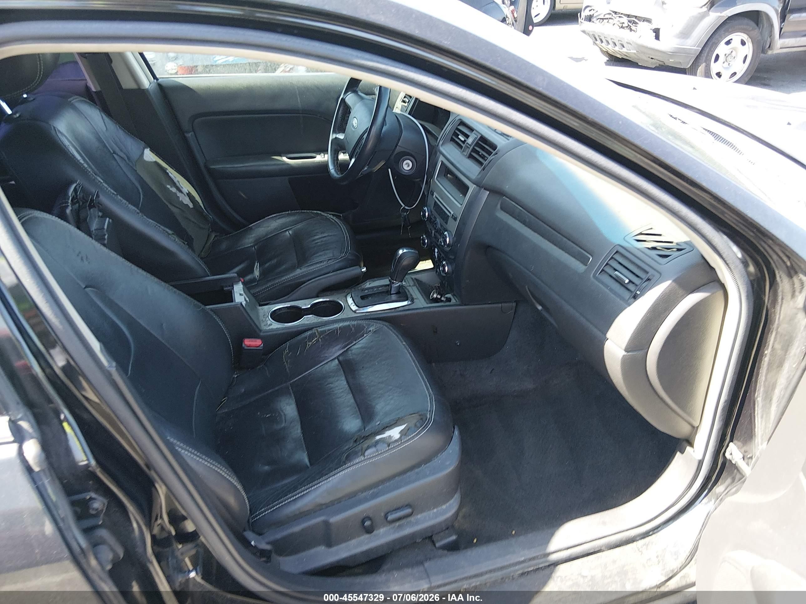 2012 Ford Fusion Sel Black vin: 3FAHP0JG3CR220544