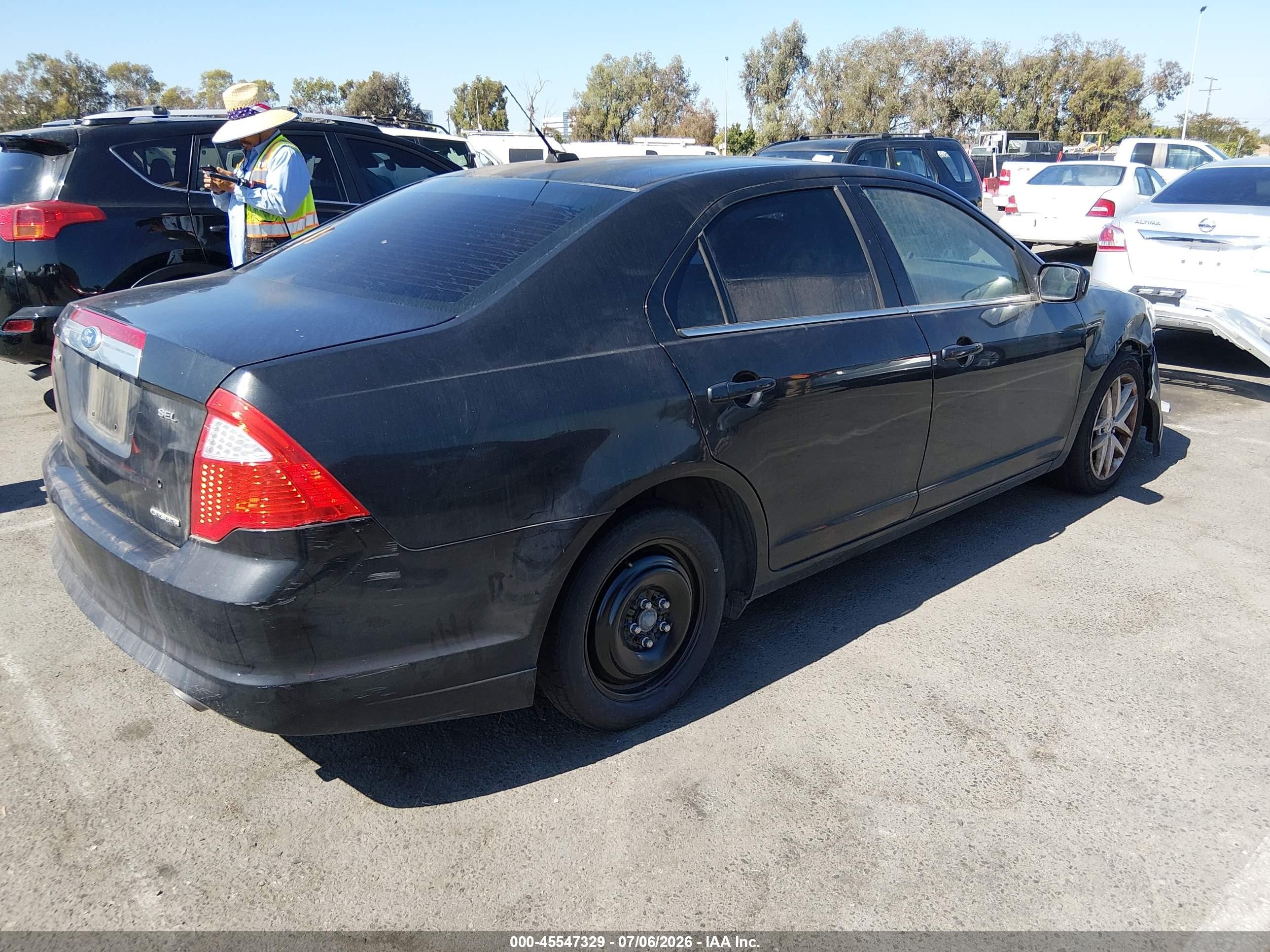 2012 Ford Fusion Sel Black vin: 3FAHP0JG3CR220544