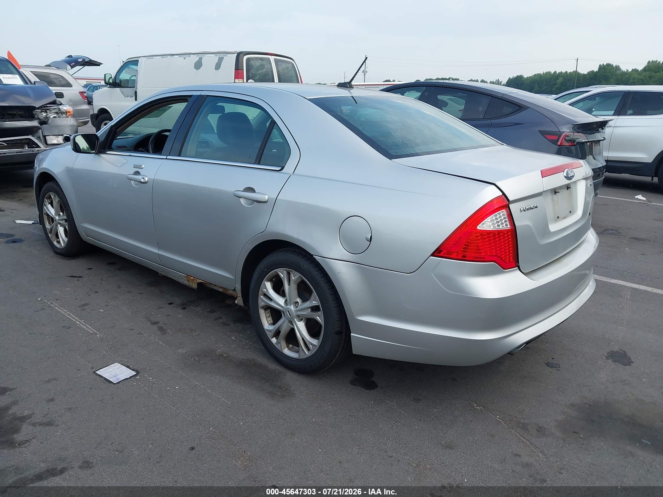 2012 Ford Fusion Sel Silver vin: 3FAHP0JG3CR221256
