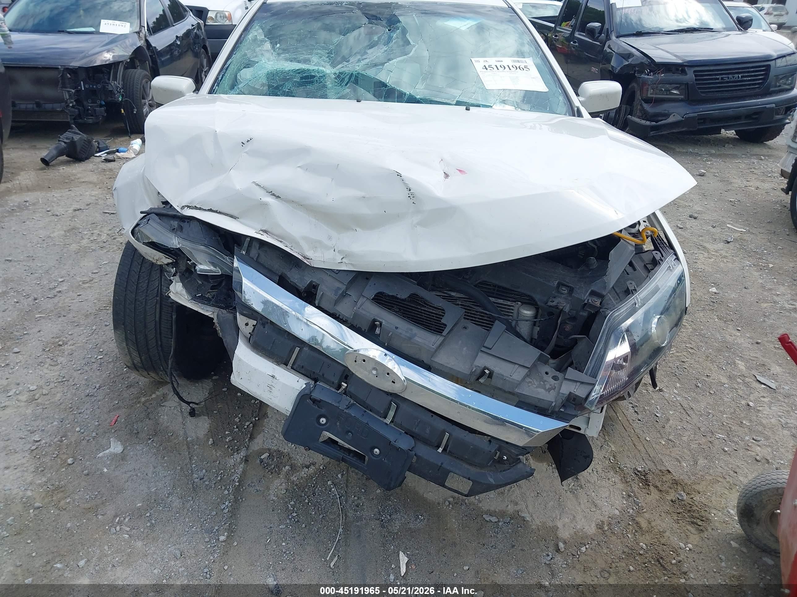 2012 Ford Fusion Sel White vin: 3FAHP0JG3CR293106
