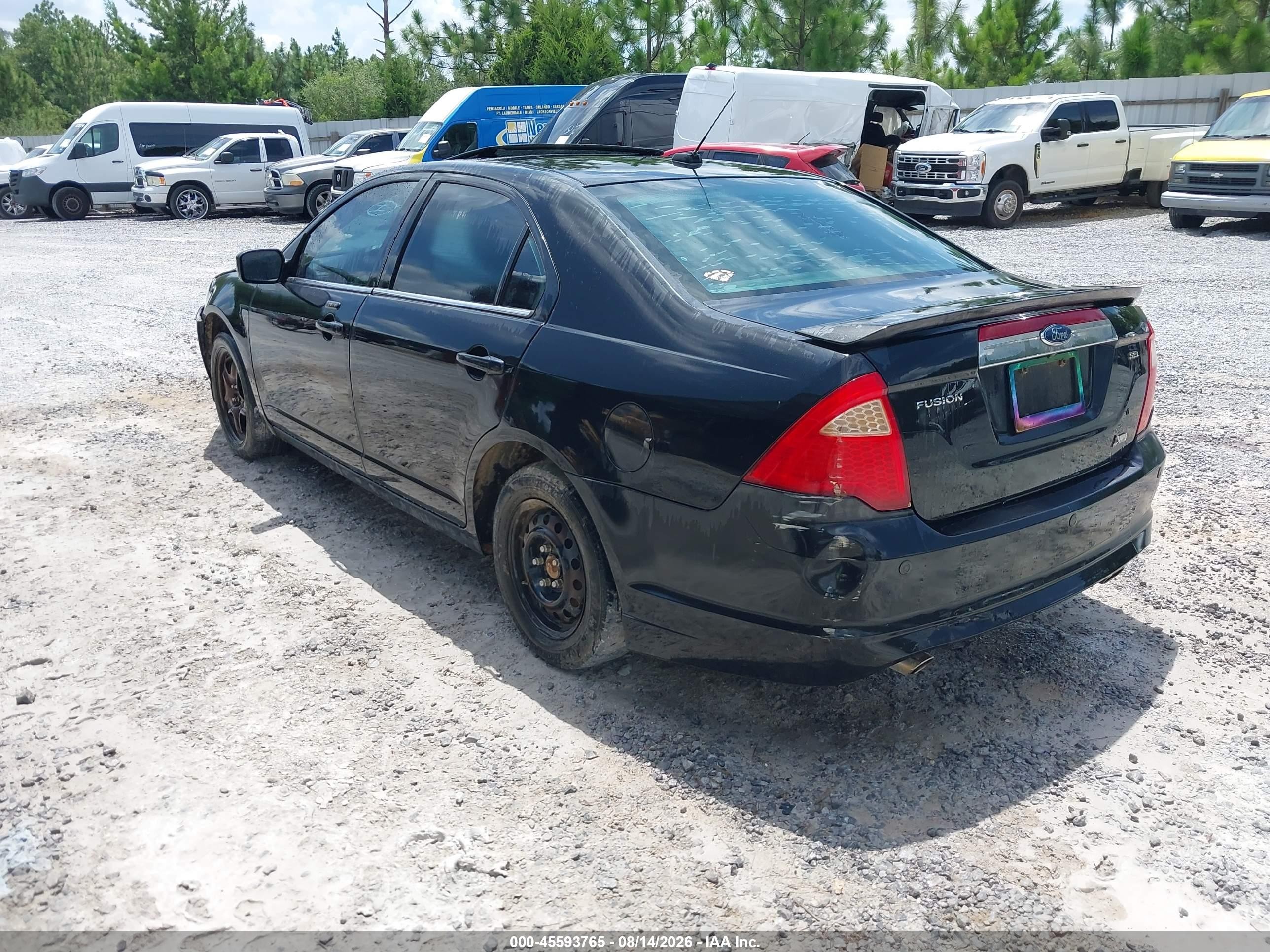 2010 Ford Fusion Sel Black vin: 3FAHP0JG4AR160142