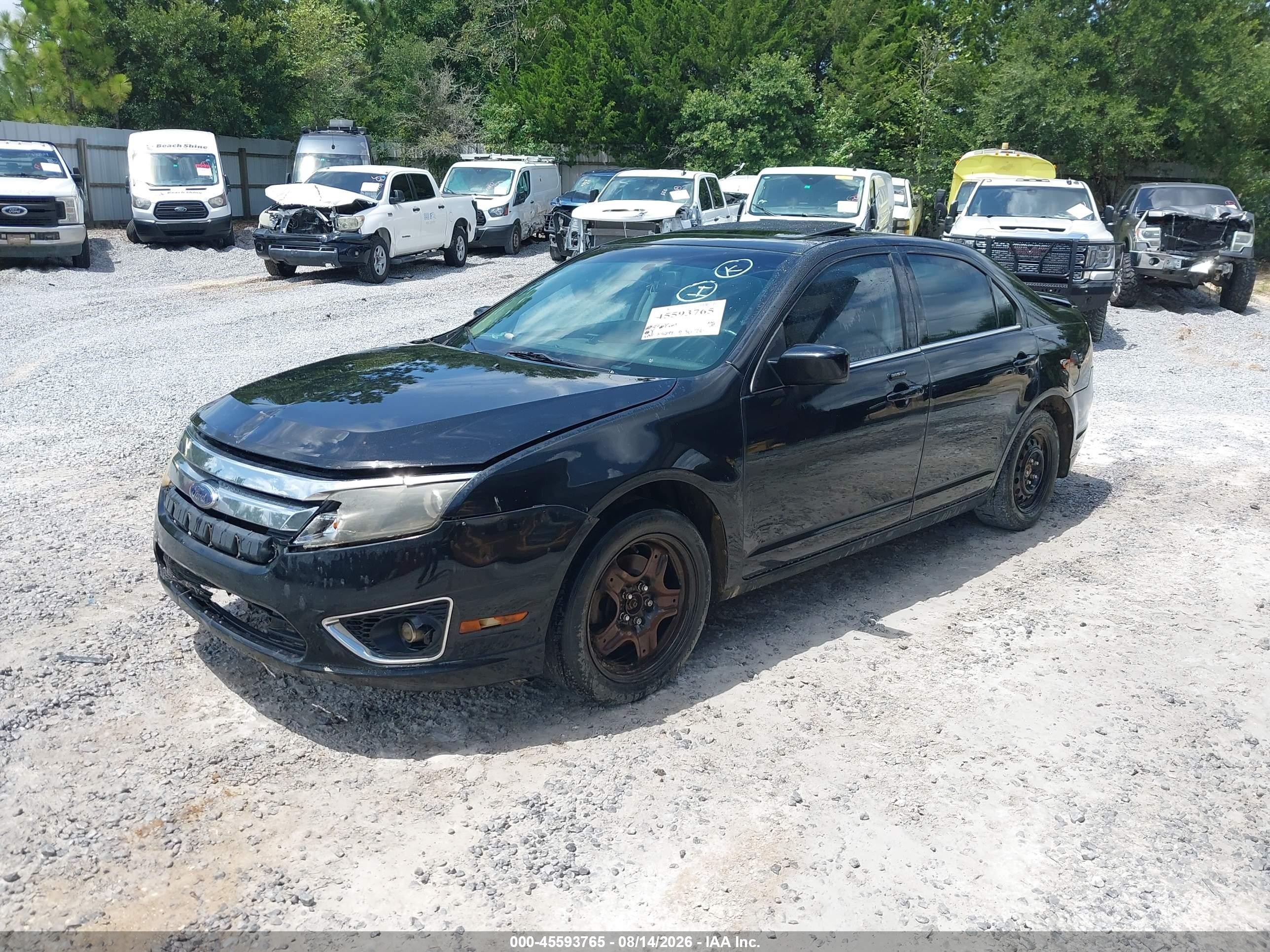 2010 Ford Fusion Sel Black vin: 3FAHP0JG4AR160142