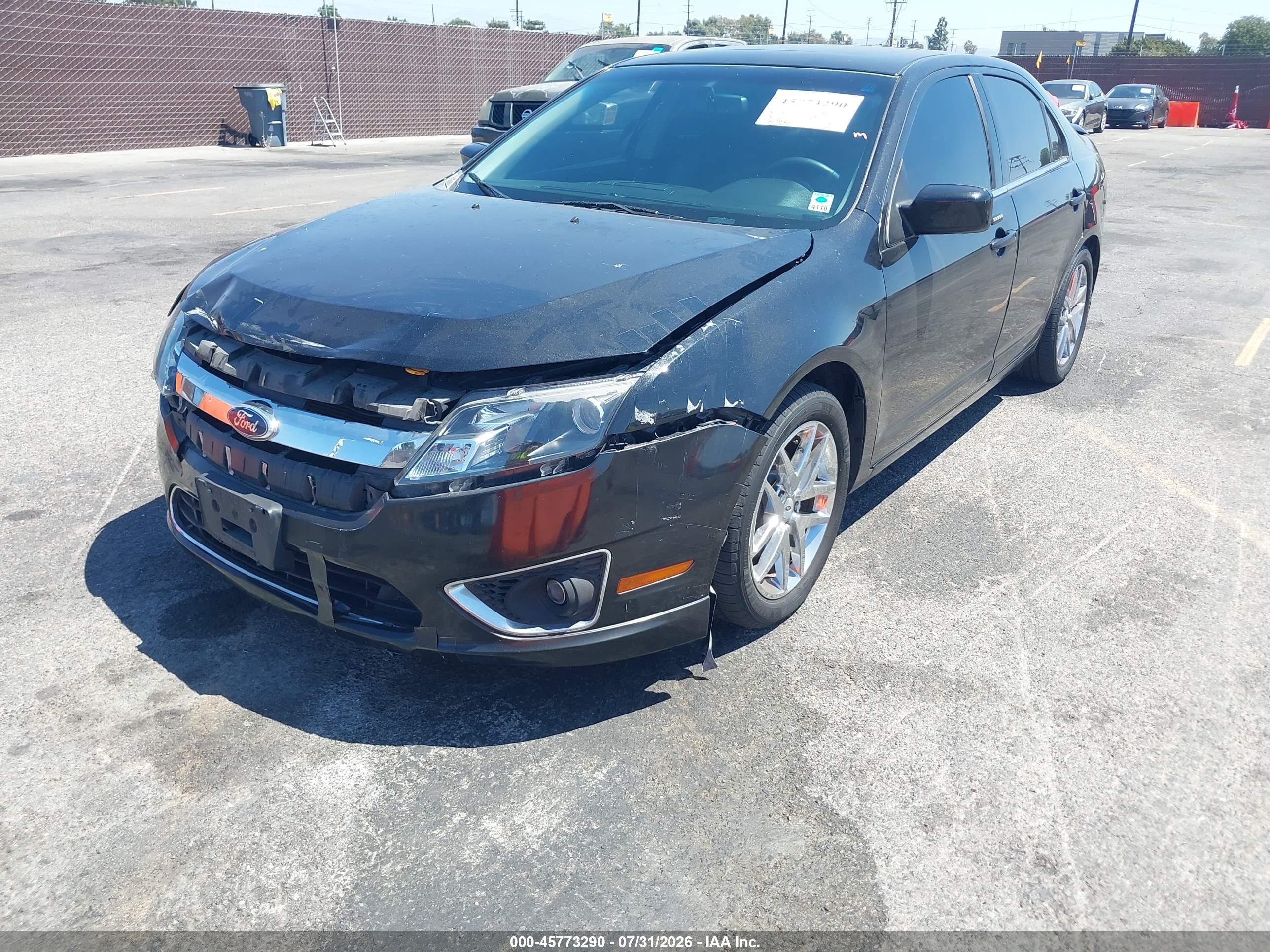 2010 Ford Fusion Sel Black vin: 3FAHP0JG4AR352466