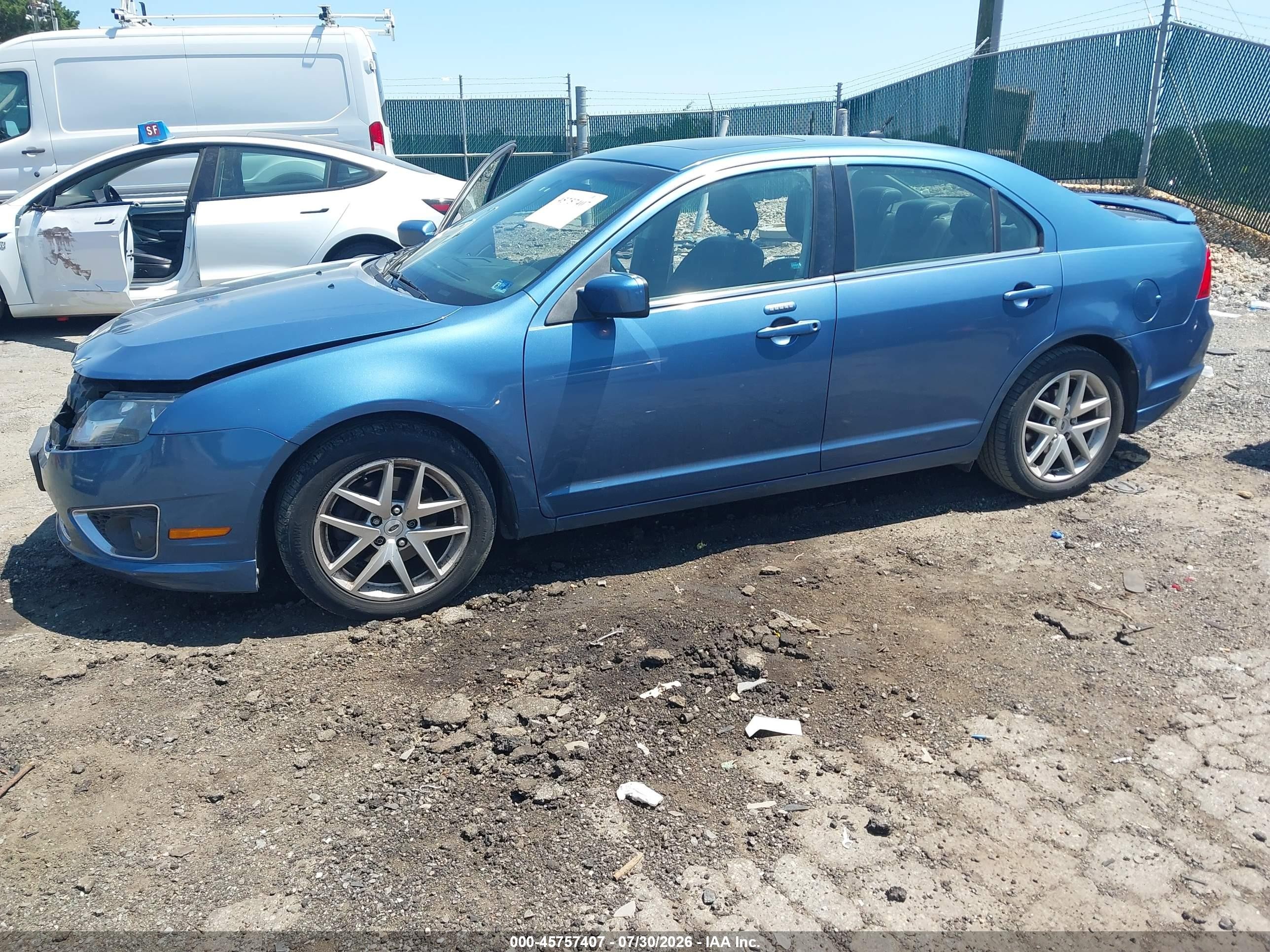 2010 Ford Fusion Sel Blue vin: 3FAHP0JG4AR408924